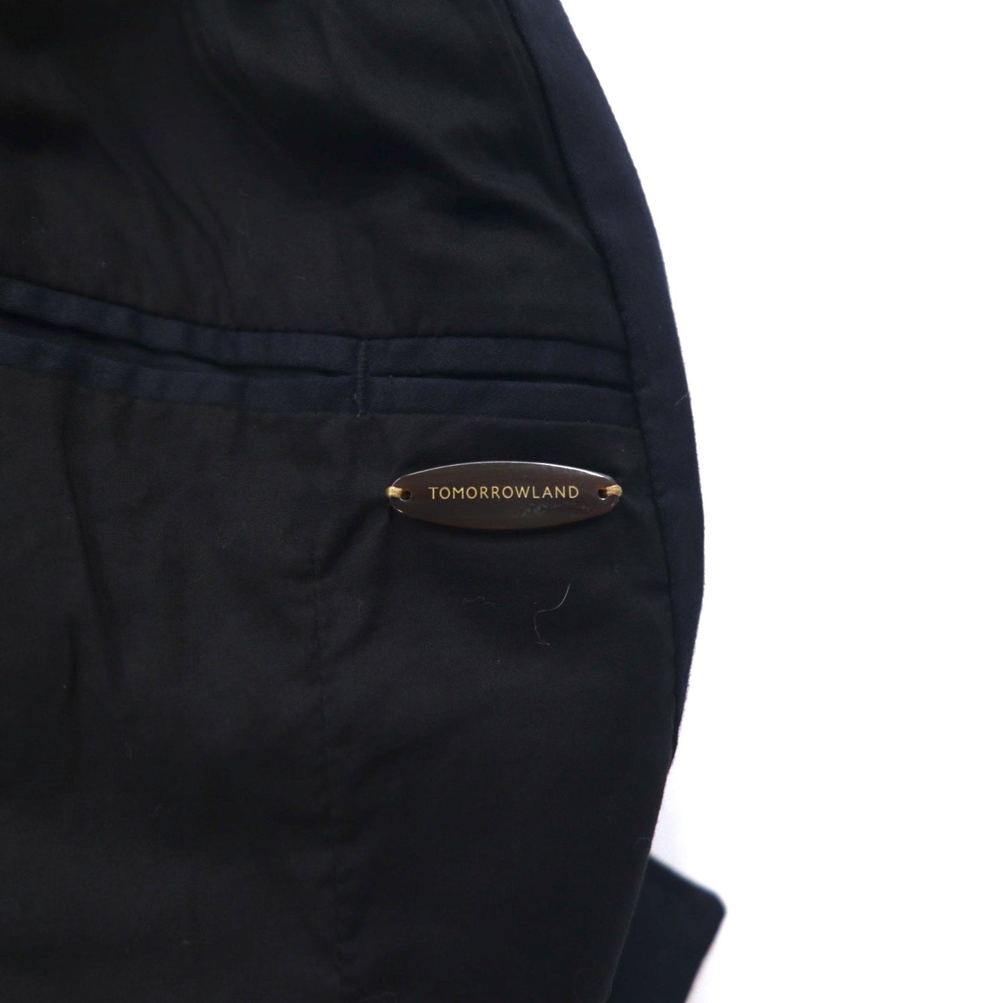 TOMORROWLAND ダブル テーラードジャケット ピークドラペル ブレザー S グレー EXTRA EGYPTIAN COTTON
