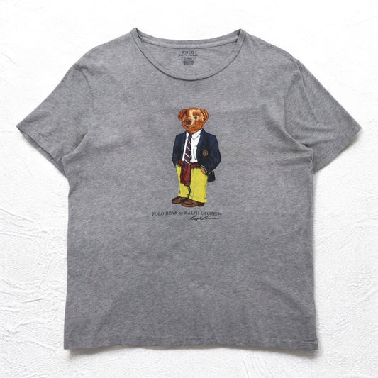 POLO RALPH LAUREN ポロベア Tシャツ M グレー コットン