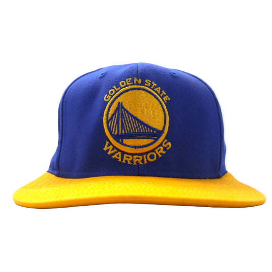 adidas ベースボールキャップ ONE ブルー コットン スナップバック NBA GOLDEN STATE WARRIORS