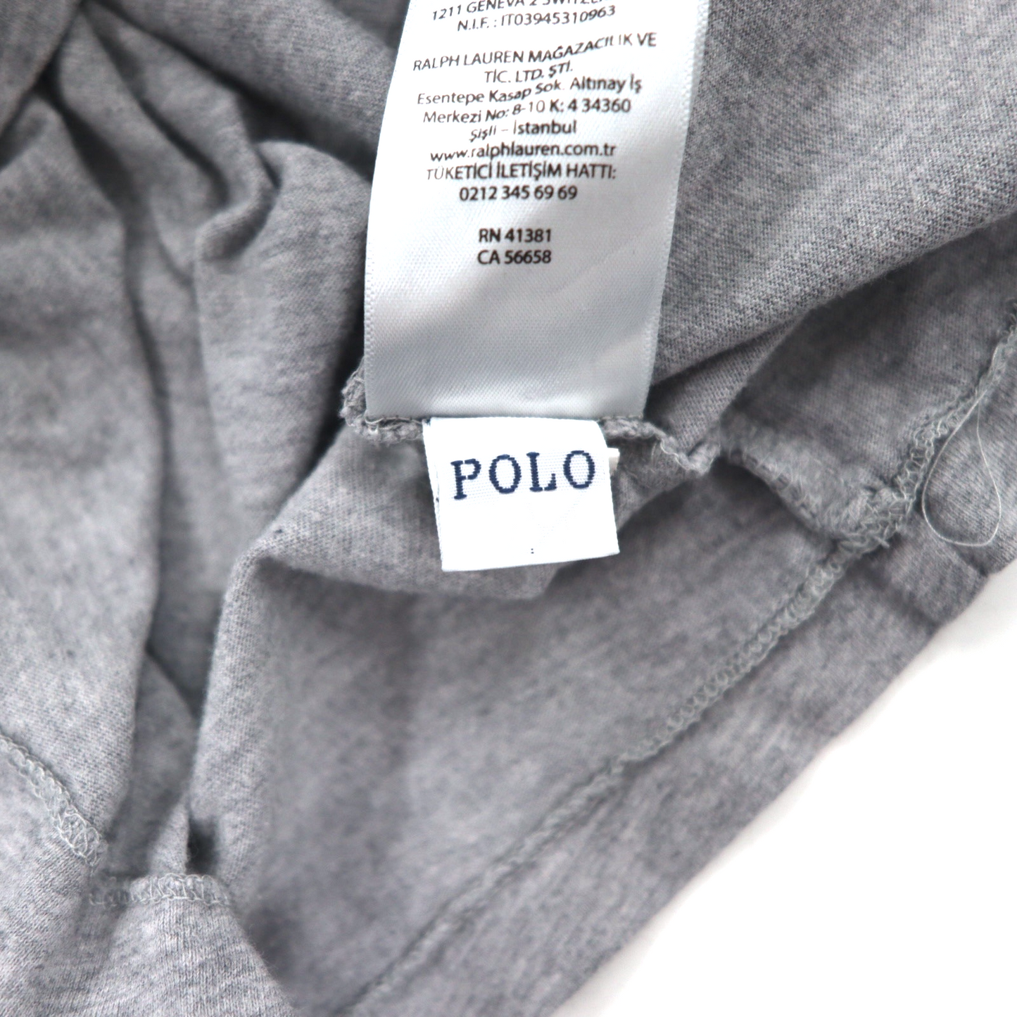 POLO RALPH LAUREN ポロベア Tシャツ M グレー コットン
