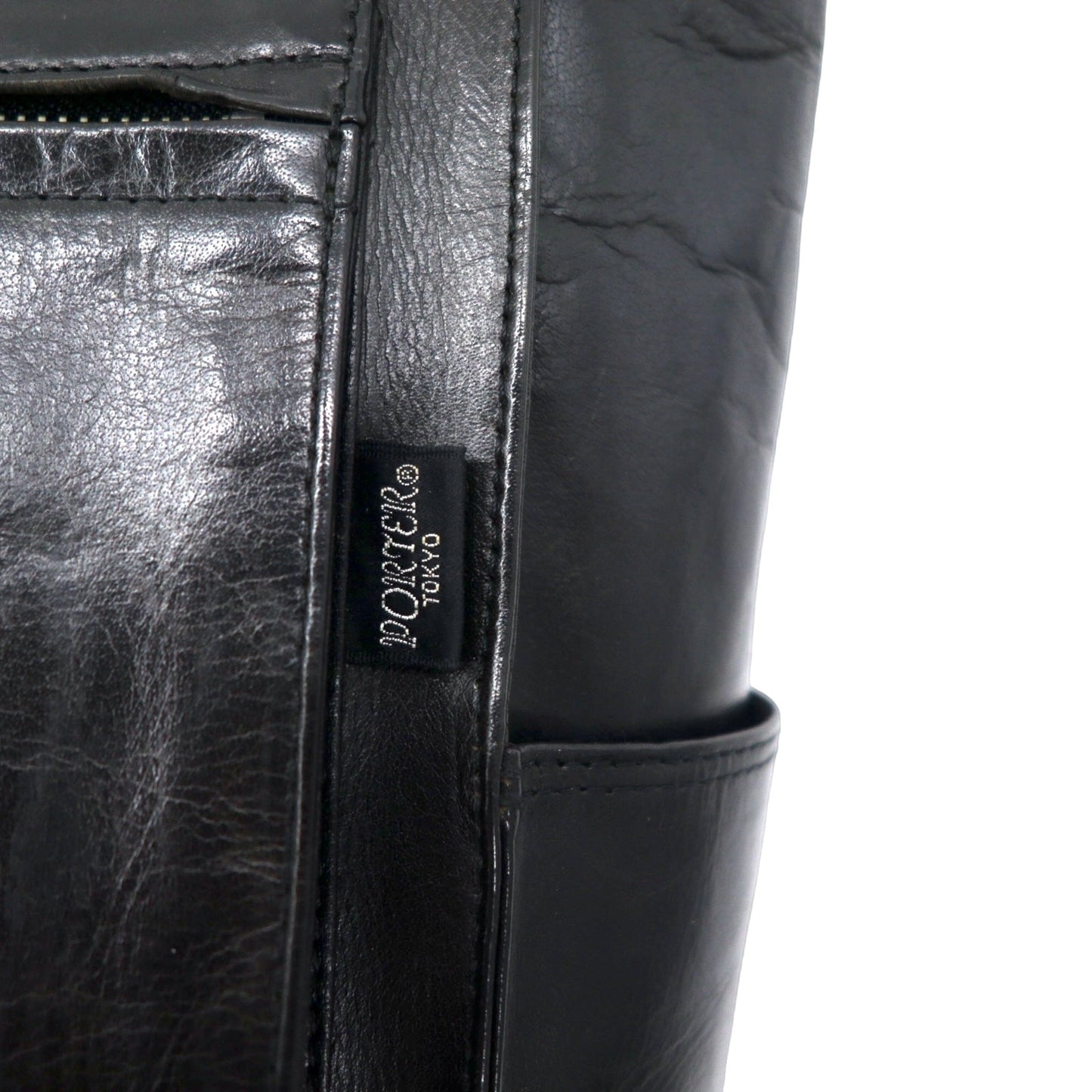 PORTER フランク オールレザー トートバッグ ブラック ホースハイド 馬革 FRANK 日本製