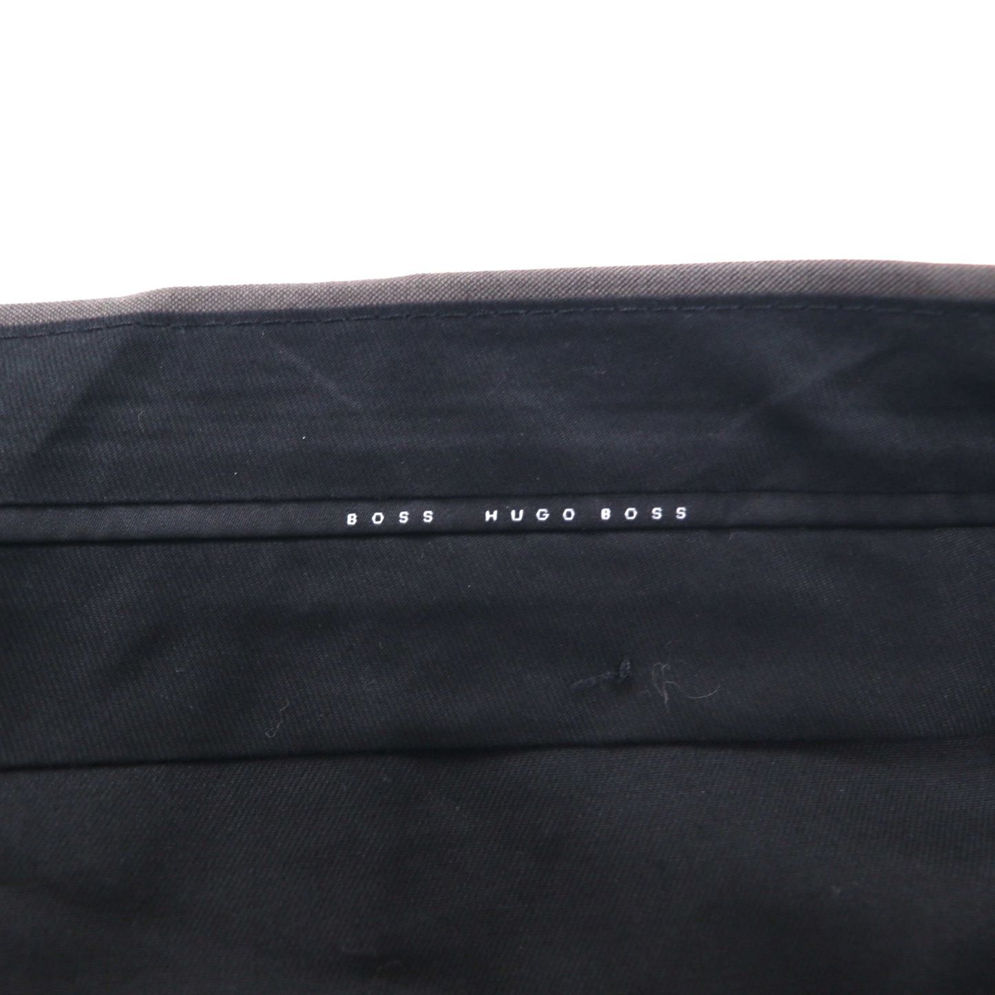 HUGO BOSS イタリア製 SUPER 120's ワイド スラックスパンツ スーツ XL グレー BIO TECH バイオテック GUABELLO