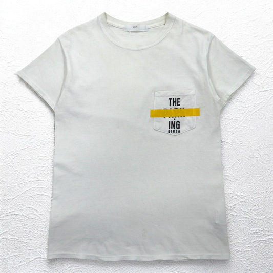 TOGA VIRILIS ポケット付き Tシャツ ポケTee S ホワイト THE PARKING GINZA 限定