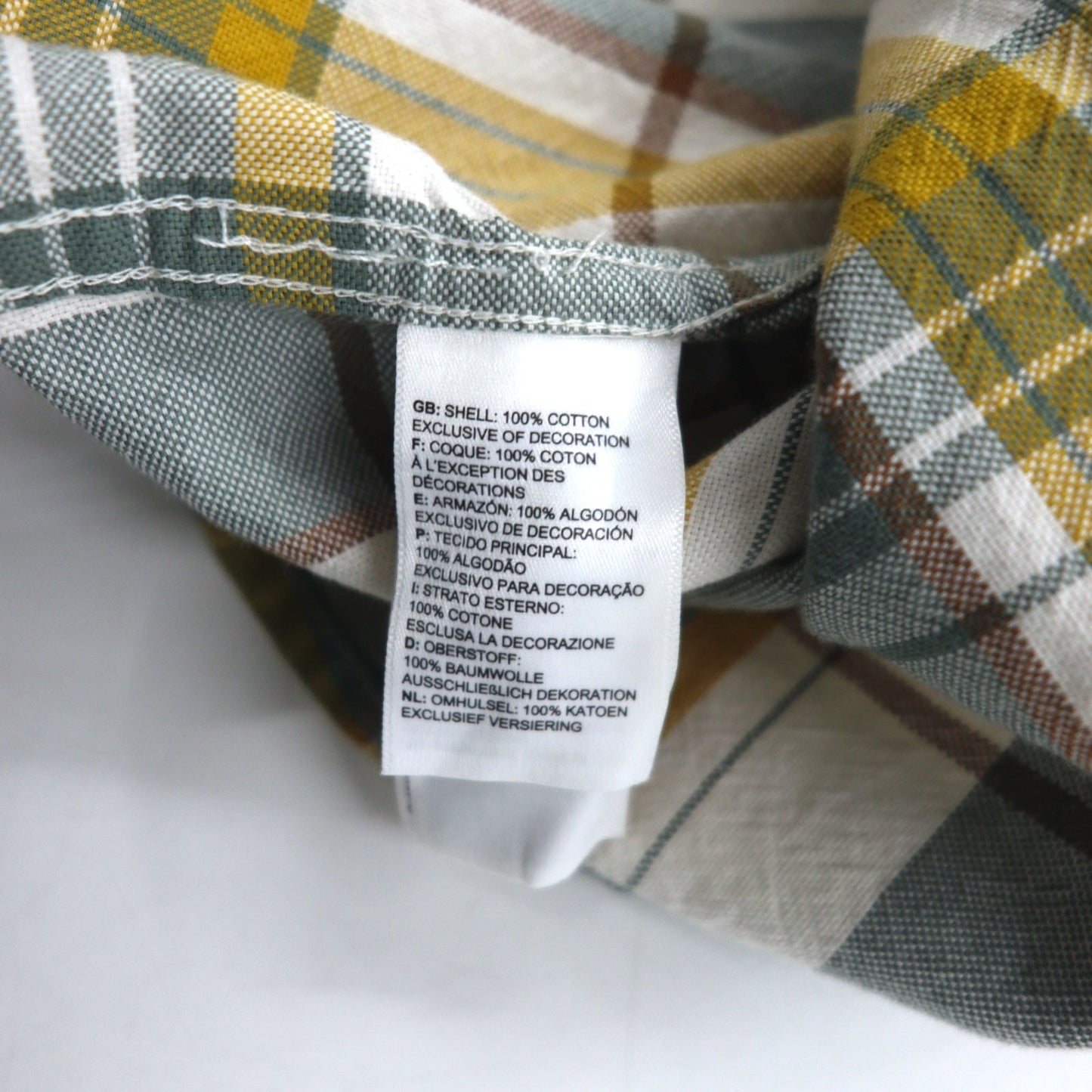 THE NORTH FACE チェックシャツ L グリーン ホワイト コットン US規格 ヘイデンパス 2.0 シャツ NF0A55U8