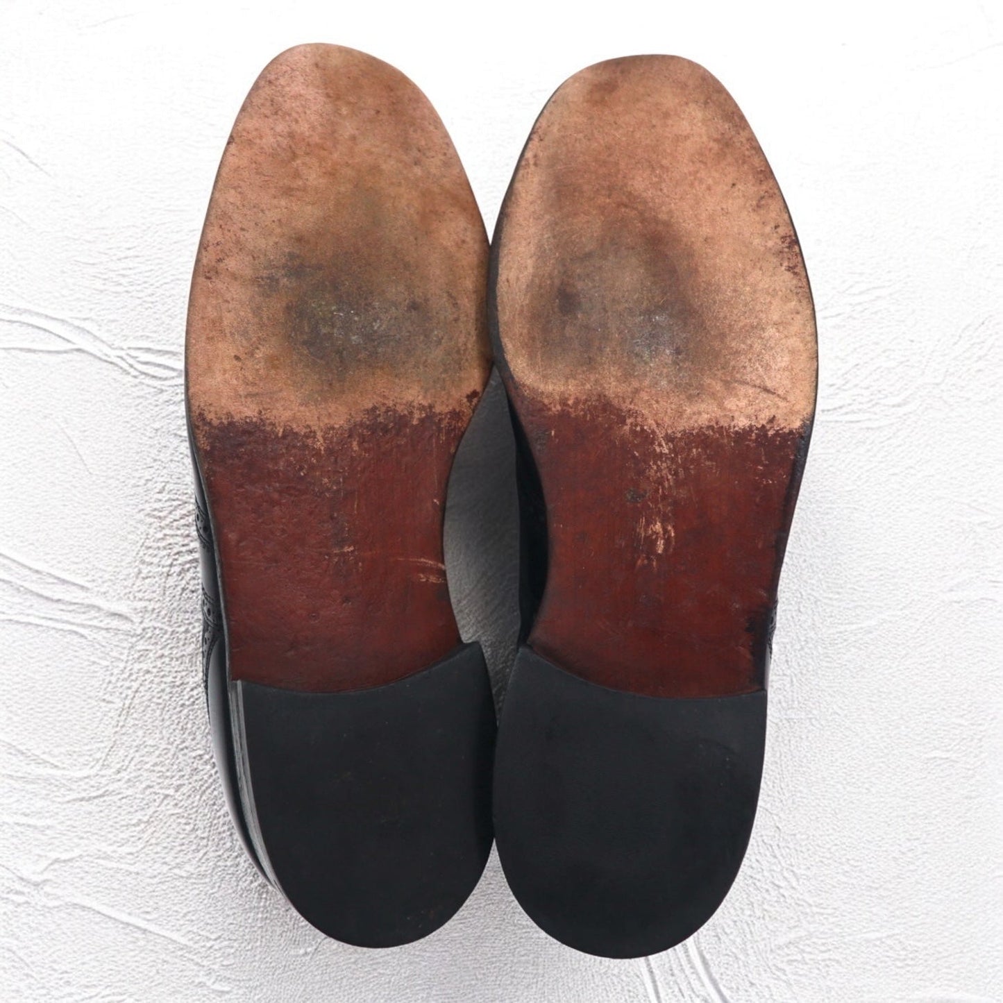 FLS FLORSHEIM ウイングチップ フルブローグ ドレスシューズ 28.5cm ブラック レザー メダリオン 70018