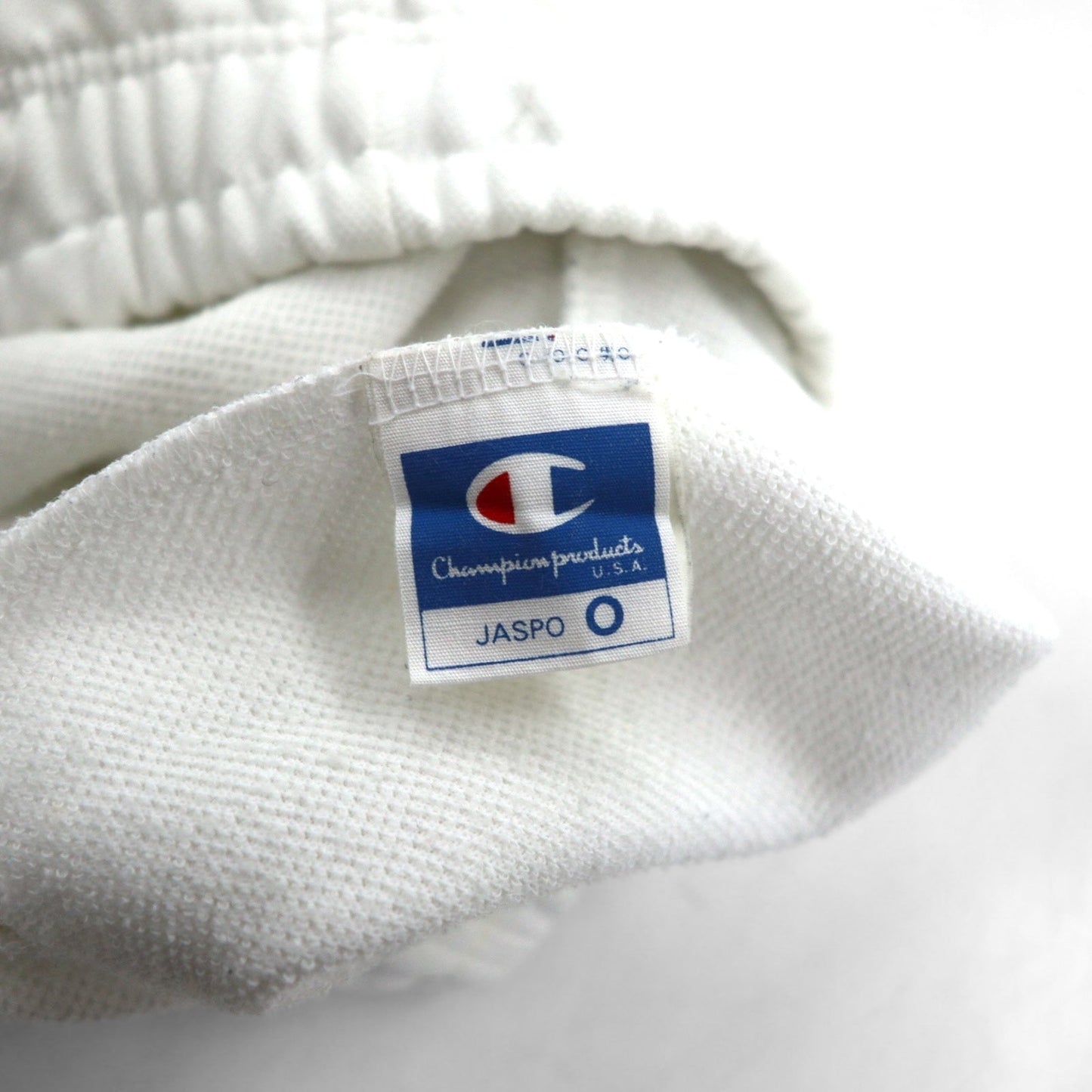 Champion 90年代 トラックパンツ ジャージ XL ホワイト ポリエステル 裾ジップ スリット 日本製