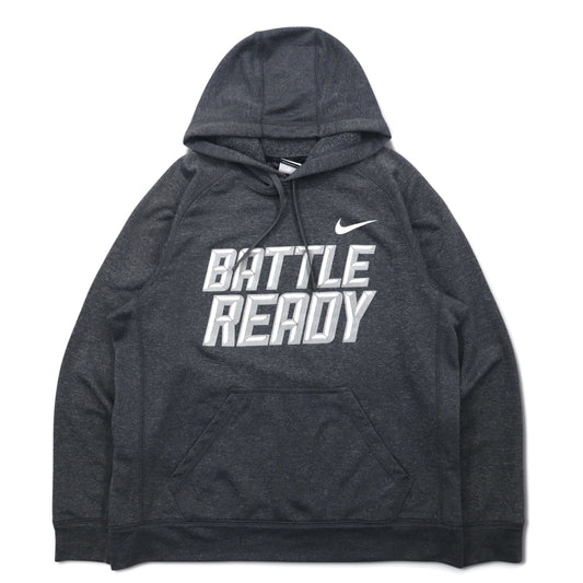 NIKE ドライフィット プルオーバーパーカー XL グレー BATTLE READY 604632-071