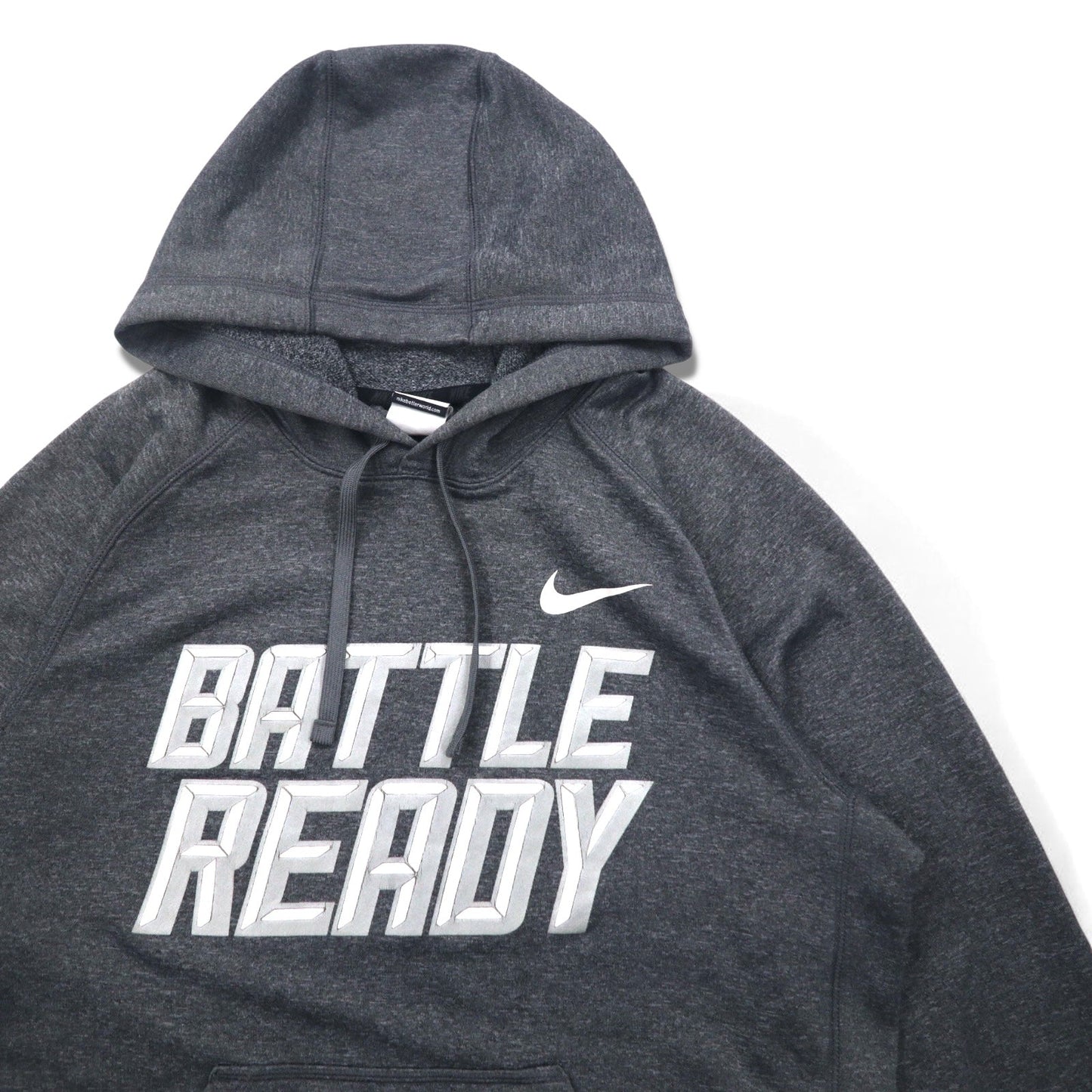 NIKE ドライフィット プルオーバーパーカー XL グレー BATTLE READY 604632-071