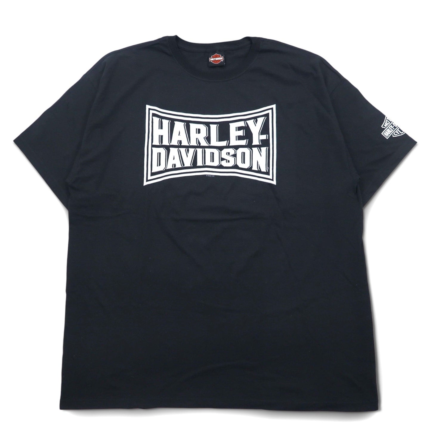 HARLEY DAVIDSON 両面プリント Tシャツ XXL ブラック コットン TOKYO JAPAN