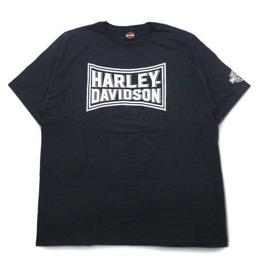 HARLEY DAVIDSON 両面プリント Tシャツ XXL ブラック コットン TOKYO JAPAN