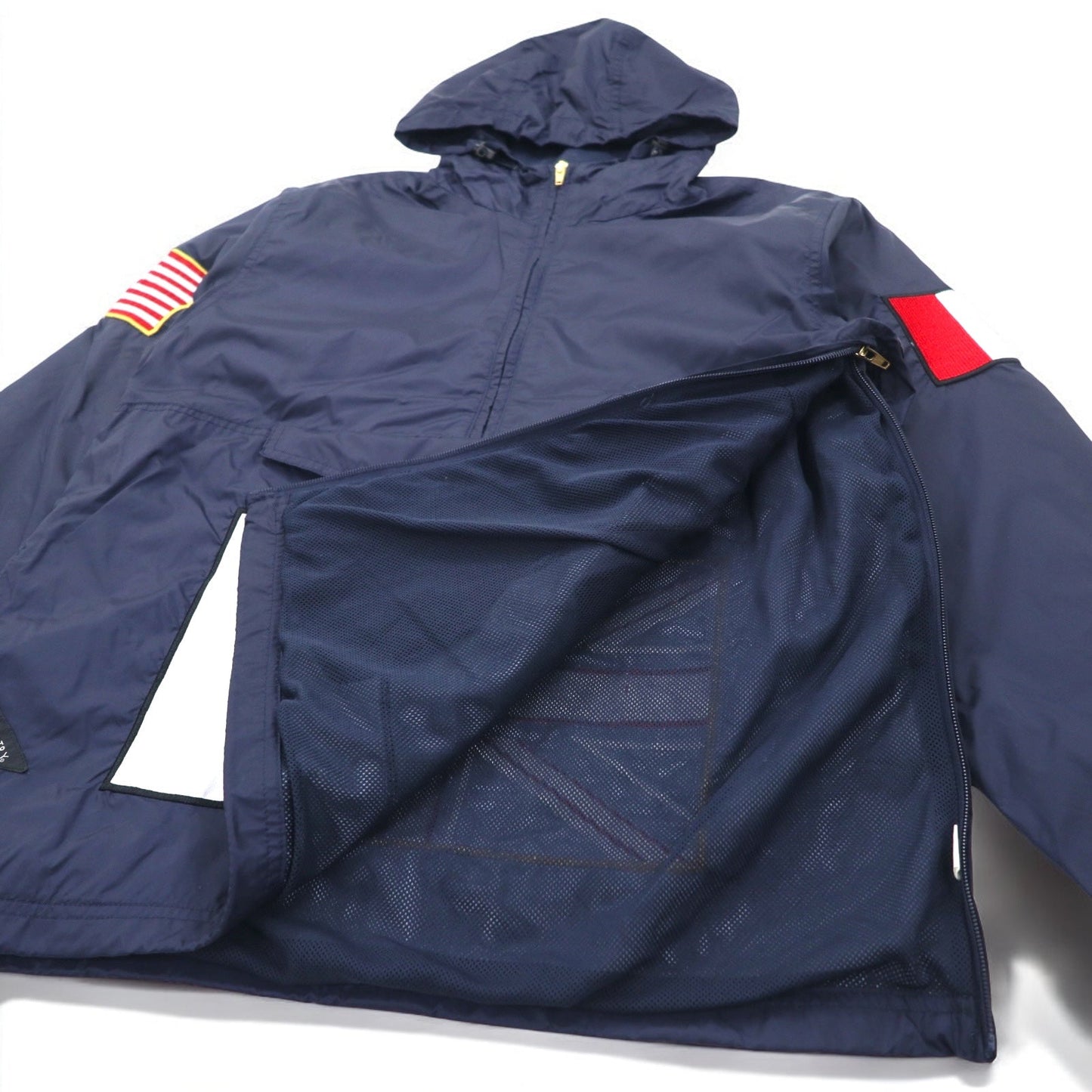 VCTRY MCMXCV ( 10DEEP ) アノラックパーカー S ネイビー 日本国旗 ワッペン