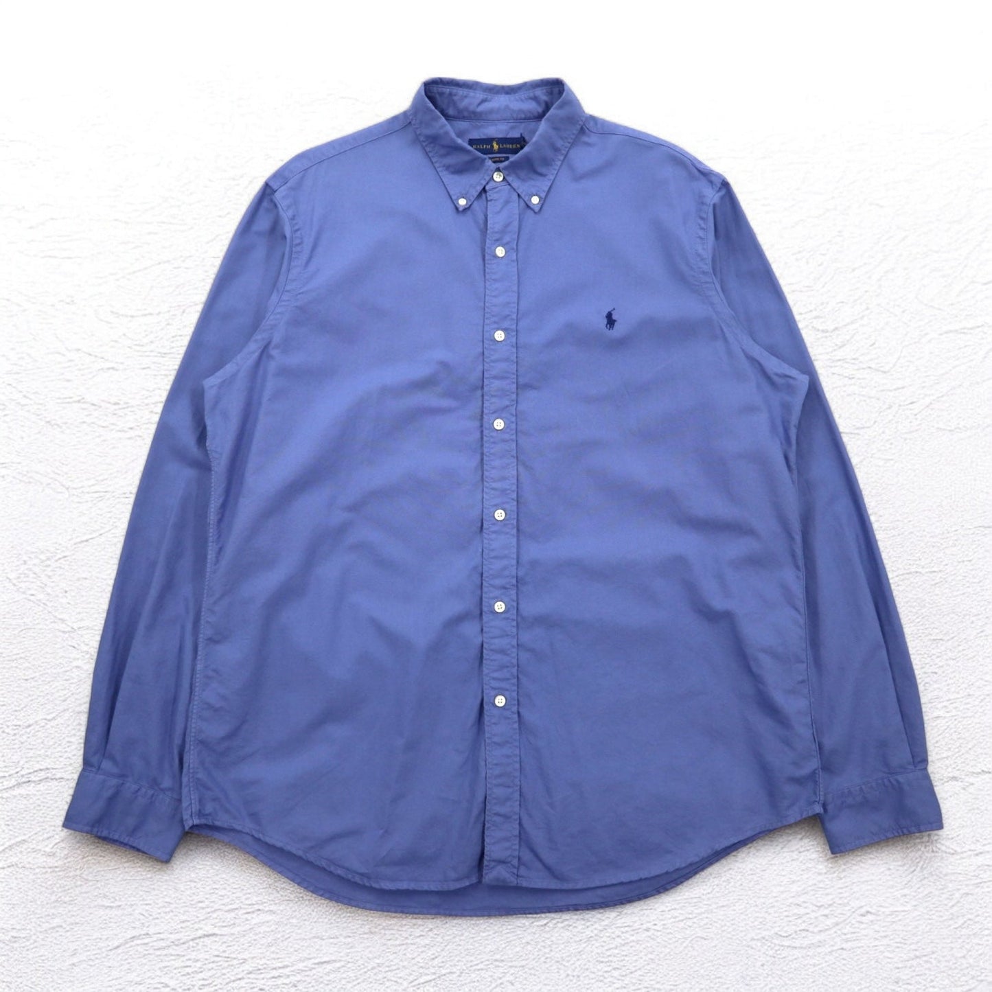 RALPH LAUREN ボタンダウンシャツ XL ブルー CLASSIC FIT ビッグサイズ スモールポニー刺繍