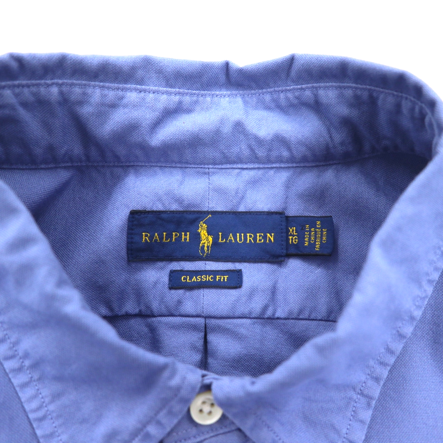 RALPH LAUREN ボタンダウンシャツ XL ブルー CLASSIC FIT ビッグサイズ スモールポニー刺繍