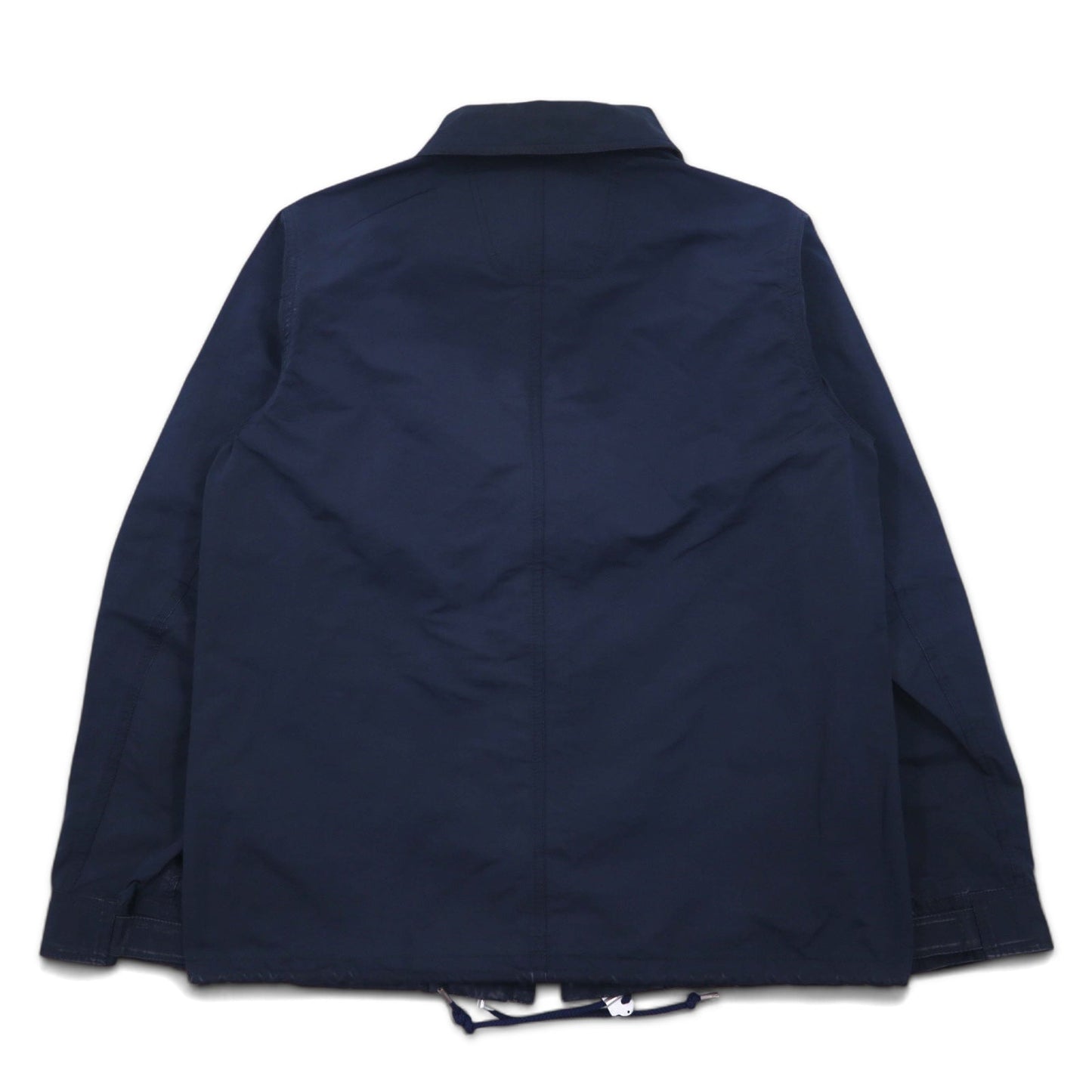 meanswhile コーチジャケット ODD JOB FLAP COACH JACKET ナイロンジャケット M ネイビー ポリエステル ドローコード ダブルジップ 日本製 MW-JKT16203