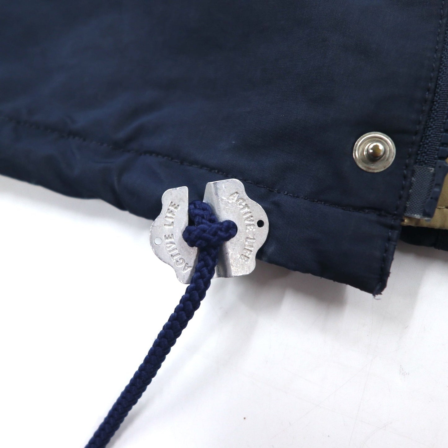 meanswhile コーチジャケット ODD JOB FLAP COACH JACKET ナイロンジャケット M ネイビー ポリエステル ドローコード ダブルジップ 日本製 MW-JKT16203