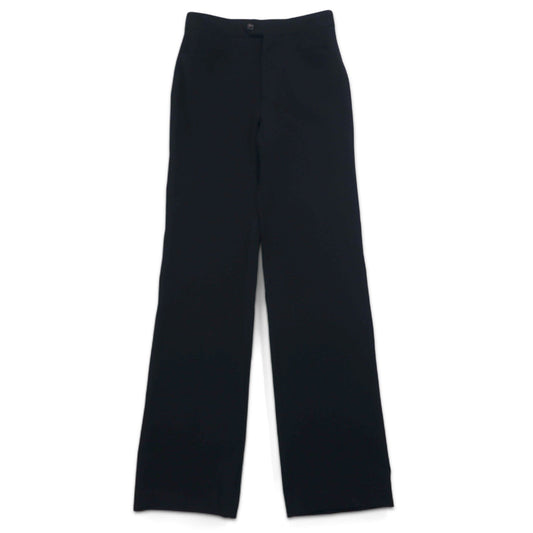 PRADA イタリア製 センタープレス スラックスパンツ L ブラック ウール