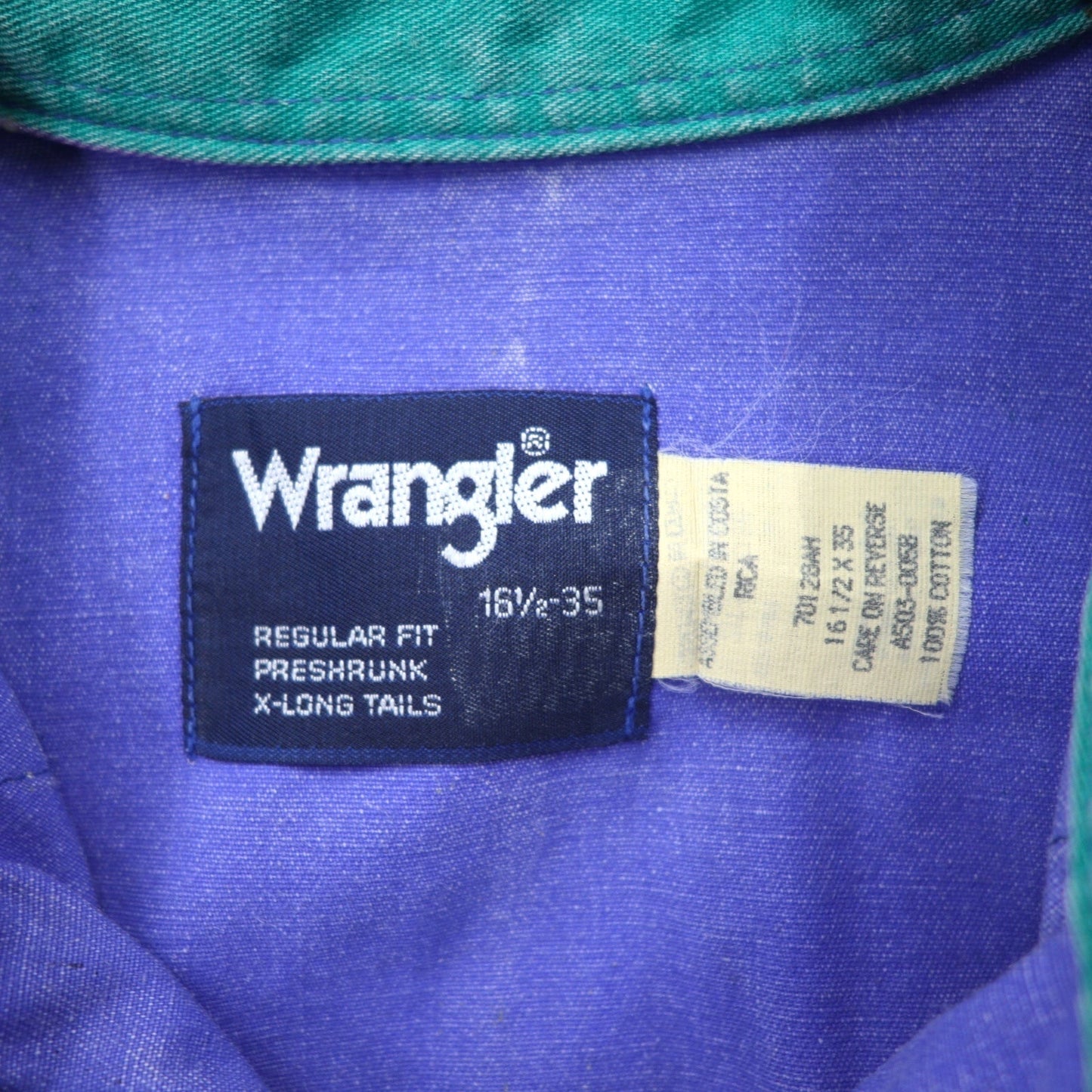 Wrangler 90年代 マルチストライプ ウエスタンシャツ XL パープル コットン コスタリカ製