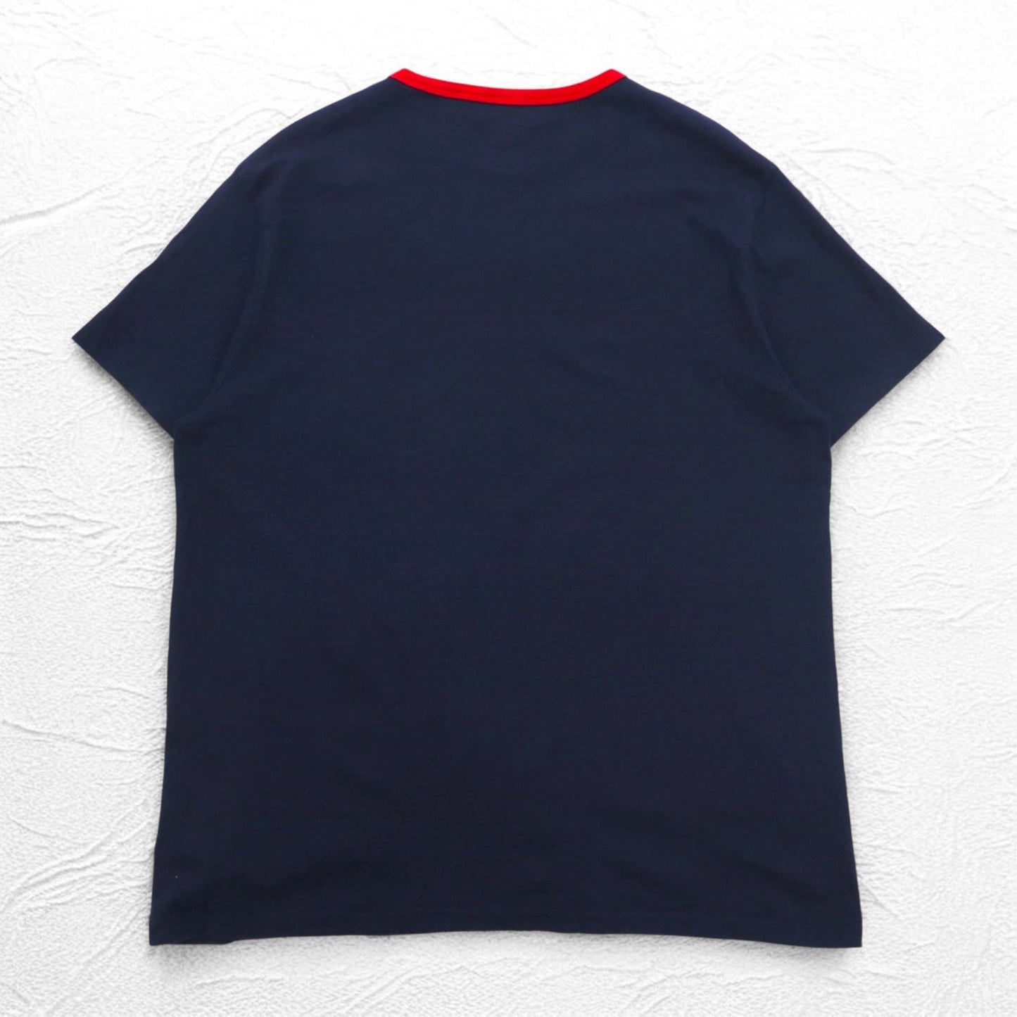 POLO RALPH LAUREN リンガーネック ベースボール プリント Tシャツ XL ネイビー Novelty Polo Swoosh Tee