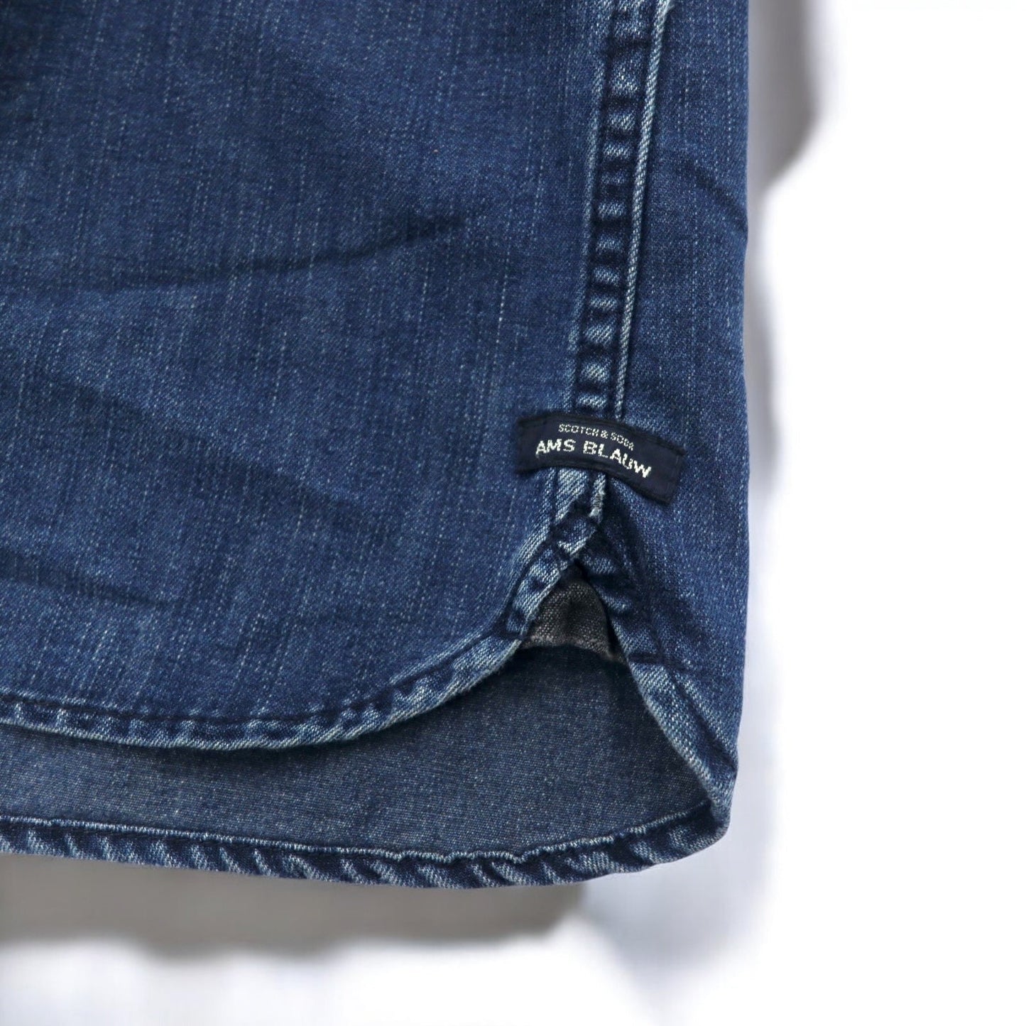 SCOTCH & SODA デニム ウエスタンシャツ S インディゴ ブルー THE ONLY WAY IS BLAUW