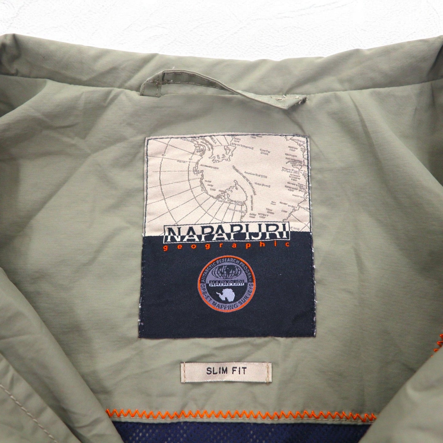 NAPAPIJRI ウインドブレーカー フライトジャケット XXL ベージュ 防水 メッシュライナー N0YHBW