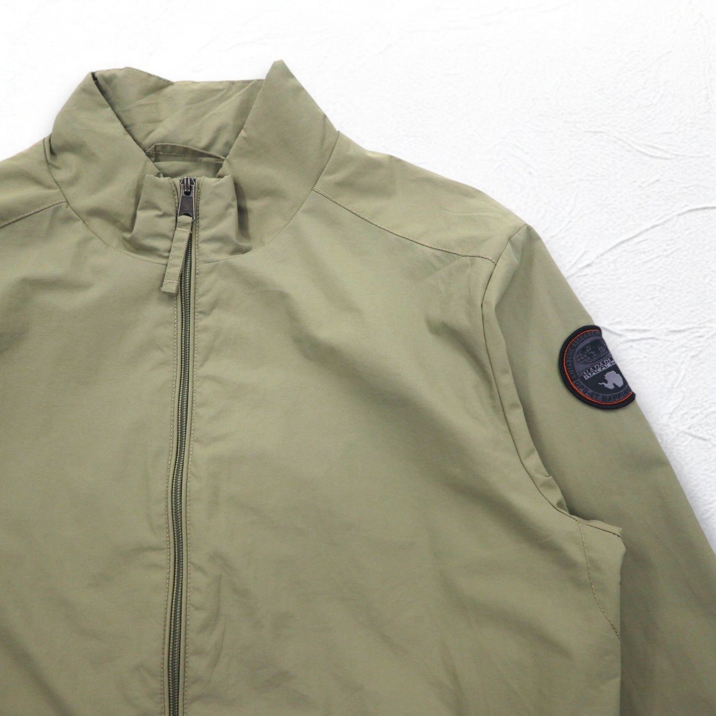 NAPAPIJRI ウインドブレーカー フライトジャケット XXL ベージュ 防水 メッシュライナー N0YHBW