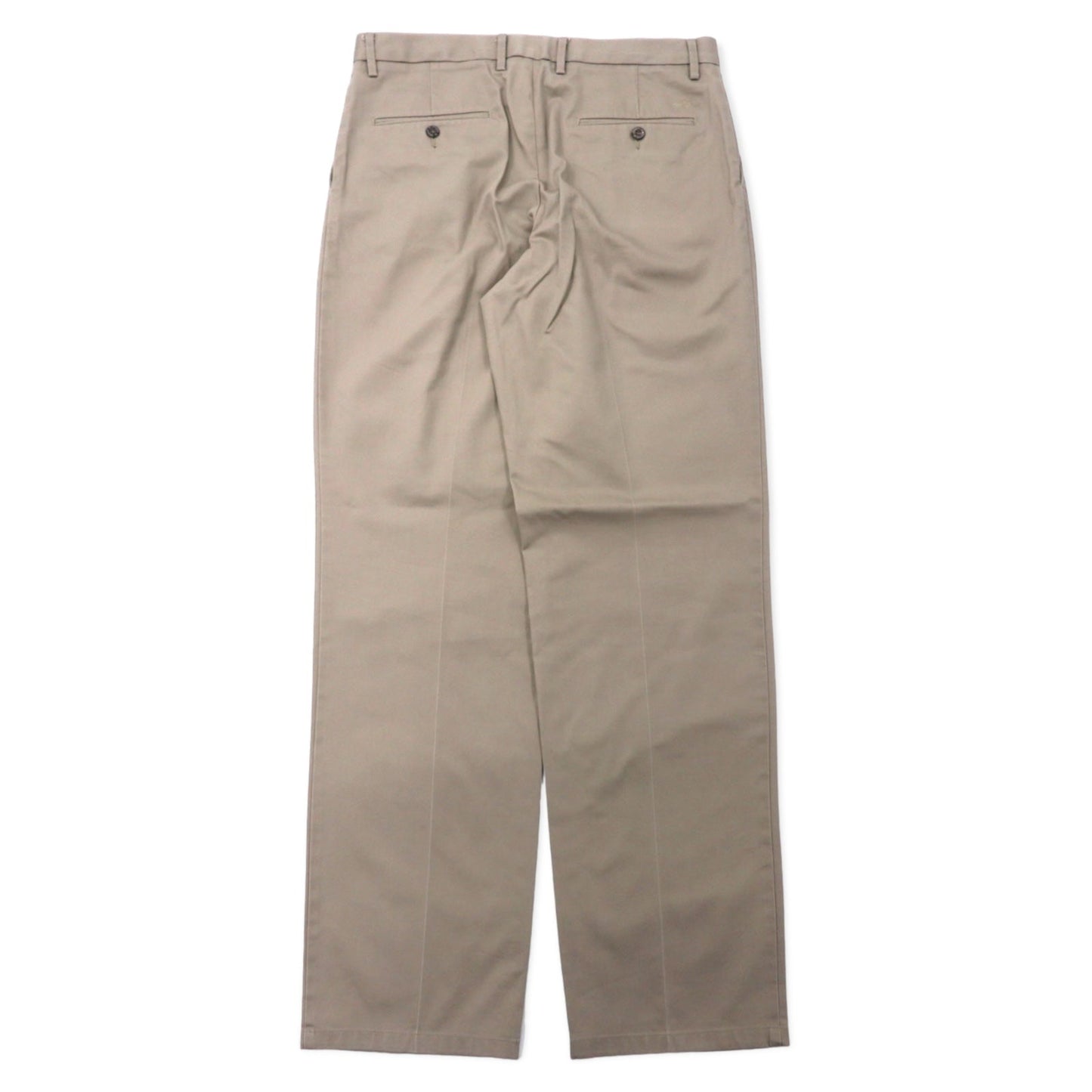 DOCKERS ( Levi's ) 2タック ワイドシルエット チノ スラックスパンツ 34 ベージュ コットン CLASSIC FIT