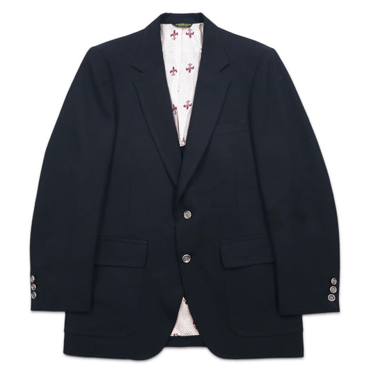 70年代 The JC Penney Comfort Blazer 2B テーラードジャケット ブレザー L  ブラック ポリエステル