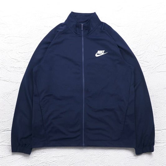NIKE トラックジャケット ジャージ XL ネイビー ワンポイント ロゴ プリント Polyknit Track Jacket 861780-451