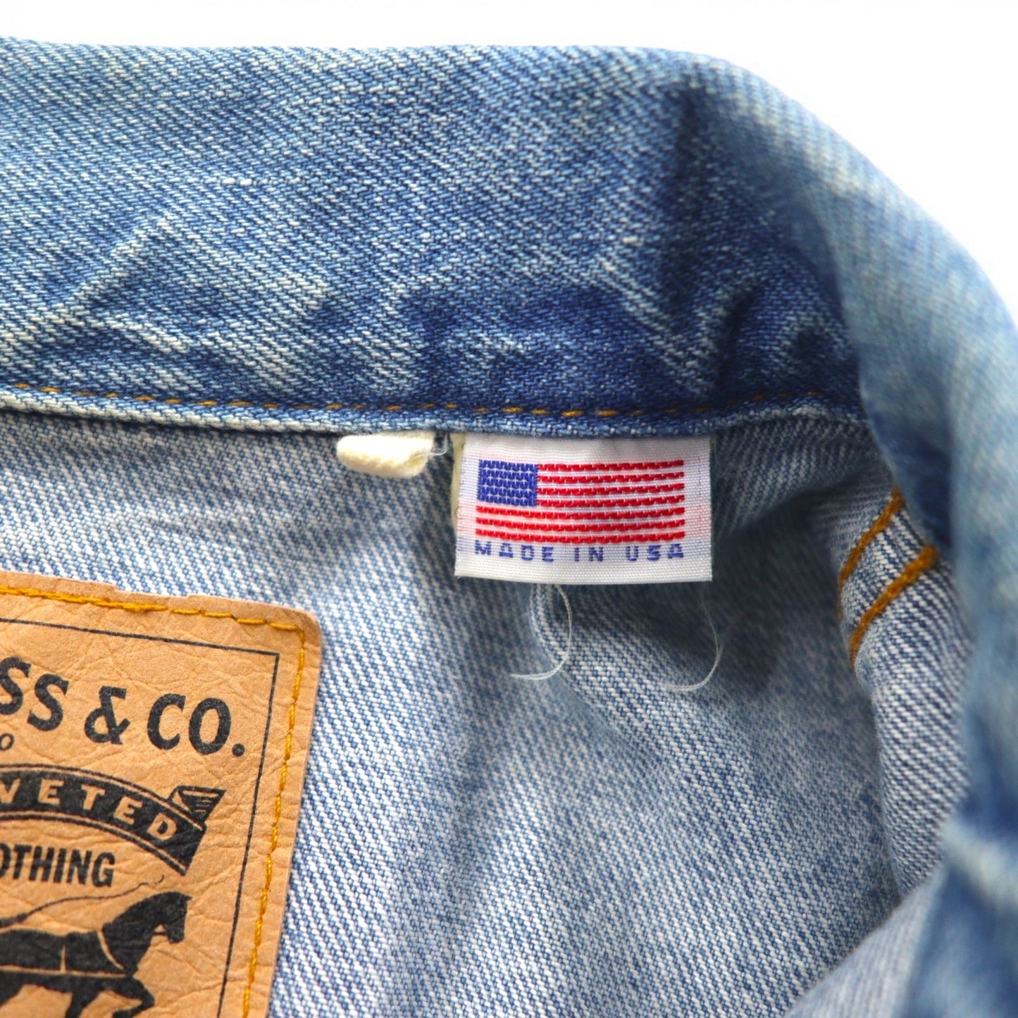 LEVI'S VINTAGE CLOTHING ( LVC ) USA製 1970年代 復刻 3rdタイプ デニムジャケット Gジャン M ブルー オレンジタブ 72351-0003