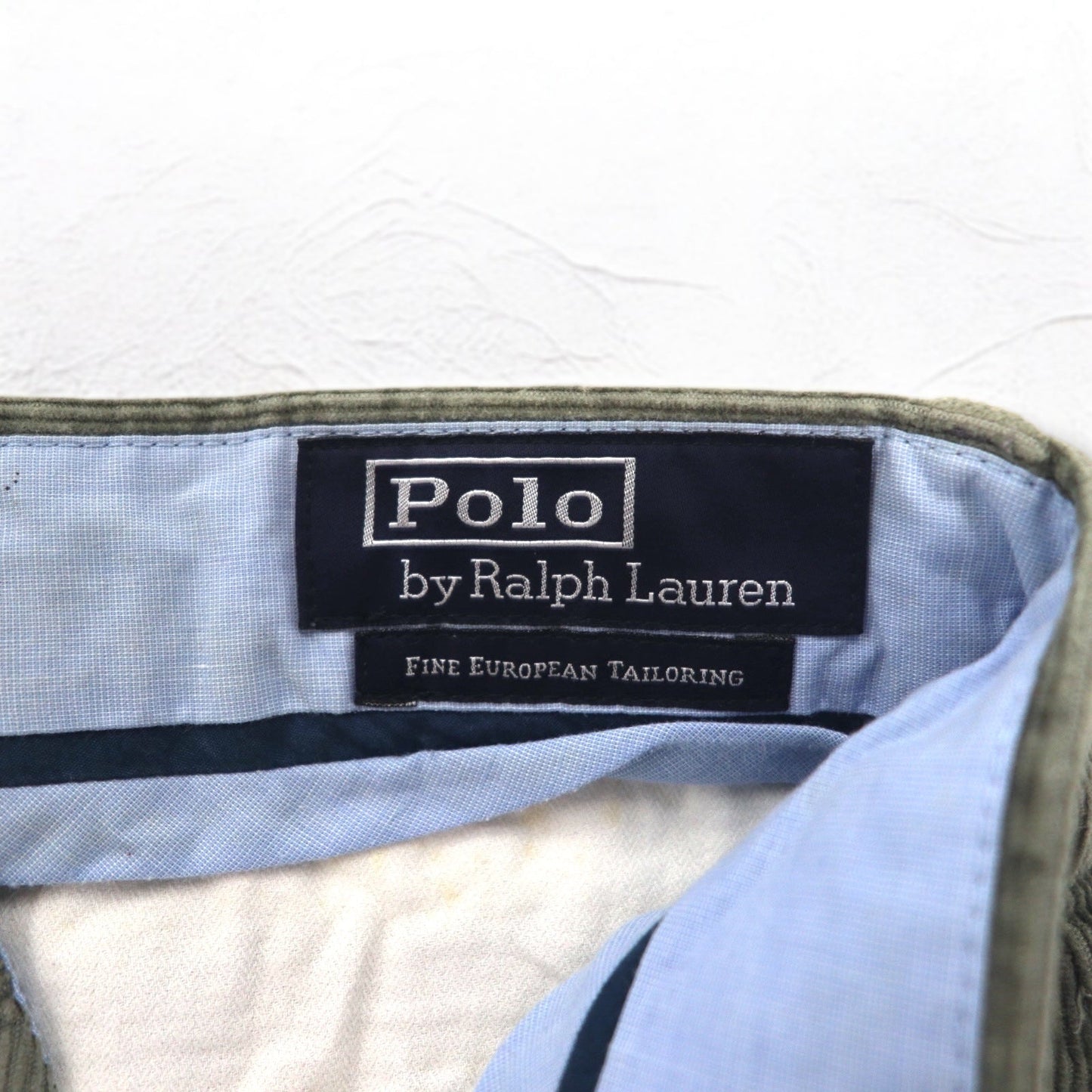 Polo by Ralph Lauren コーデュロイ スラックスパンツ M グレー FINE EUROPEAN TAILORING
