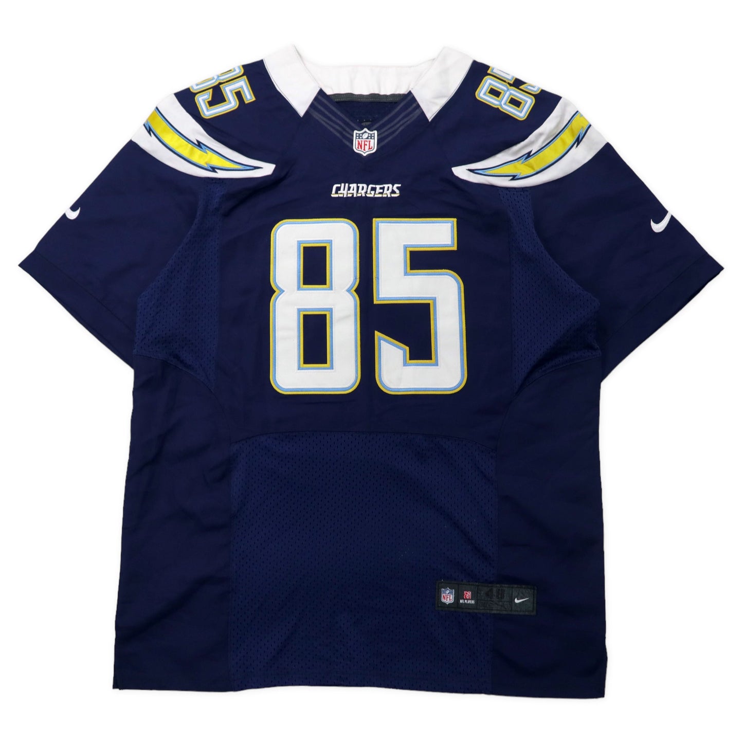 NIKE NFL ビッグサイズ ゲームシャツ 48 ネイビー ポリエステル CHARGERS ナンバリング GATES