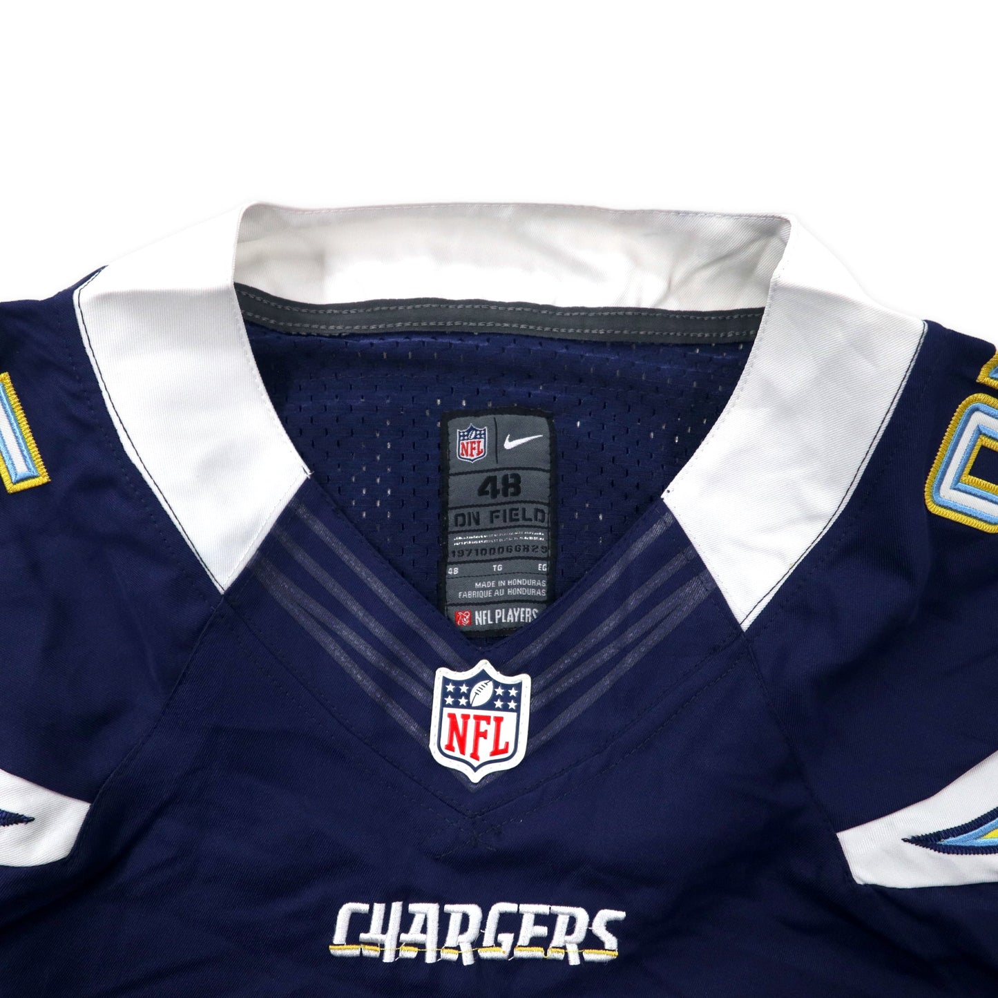 NIKE NFL ビッグサイズ ゲームシャツ 48 ネイビー ポリエステル CHARGERS ナンバリング GATES