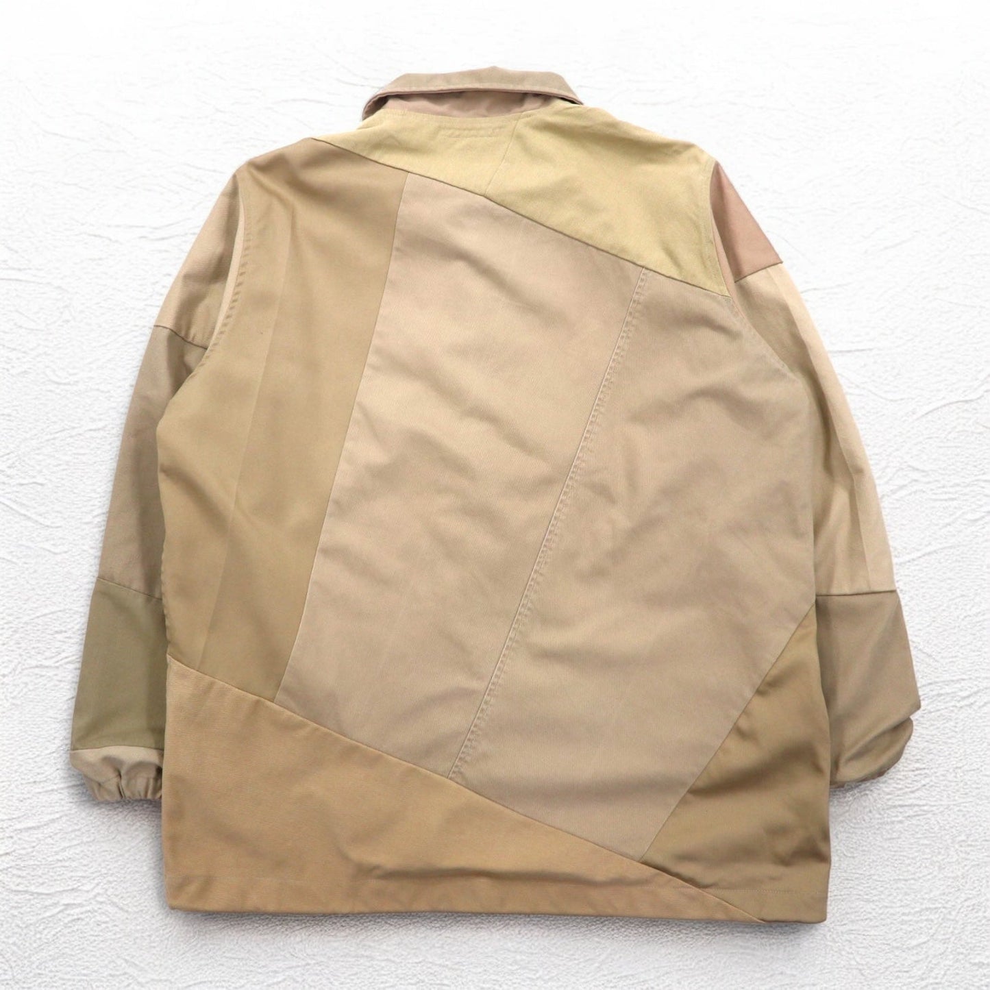 rebuild by needles 再構築 リメイク コーチジャケット S ベージュ ドローコード