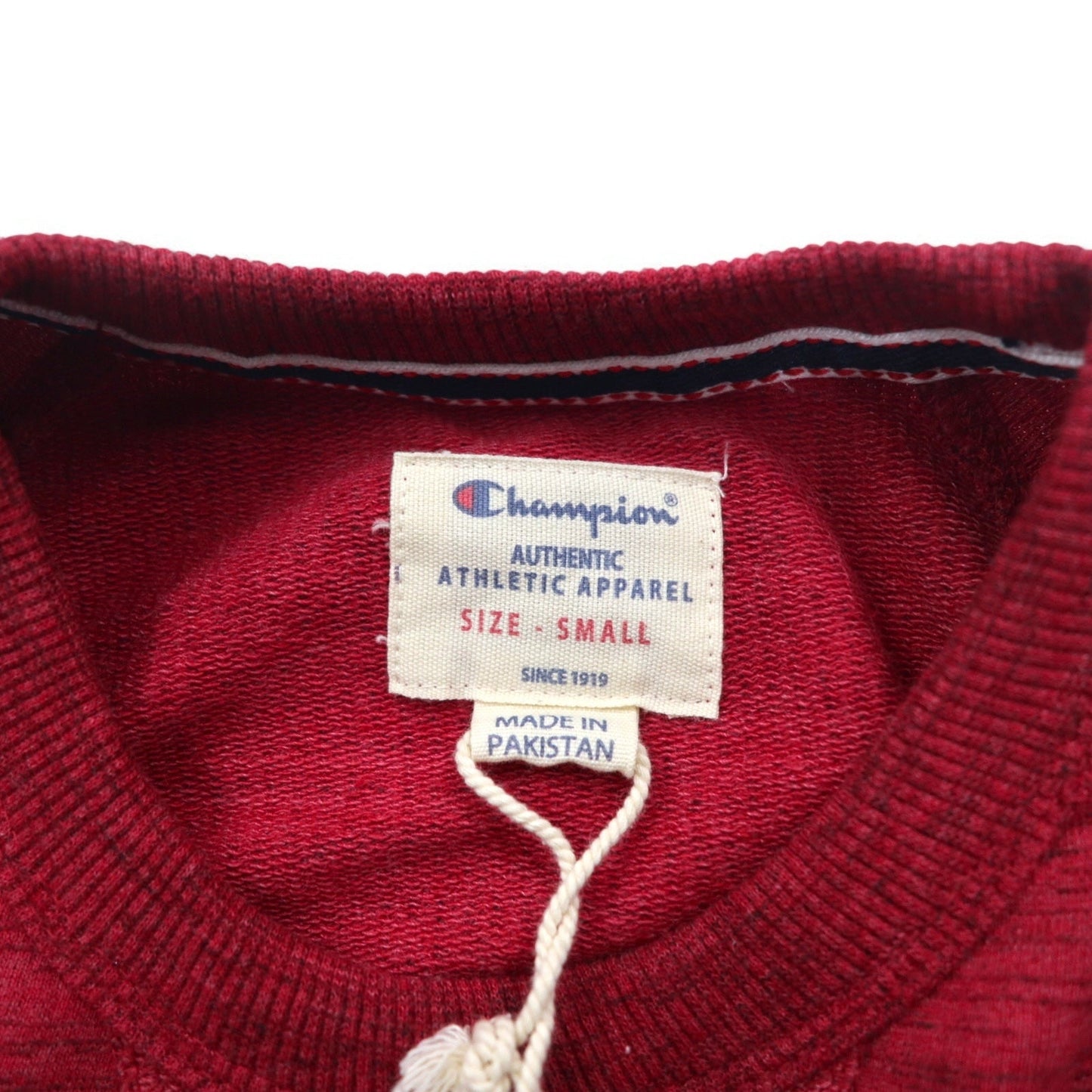 Champion フレンチテリークルー スウェット S レッド French Terry Crew 1296934 未使用品