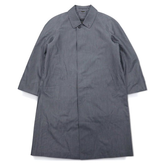 Vintage 80s Japan Made Trench Coat SANYO ステンカラーコート S グレー ポリエステル 日本製