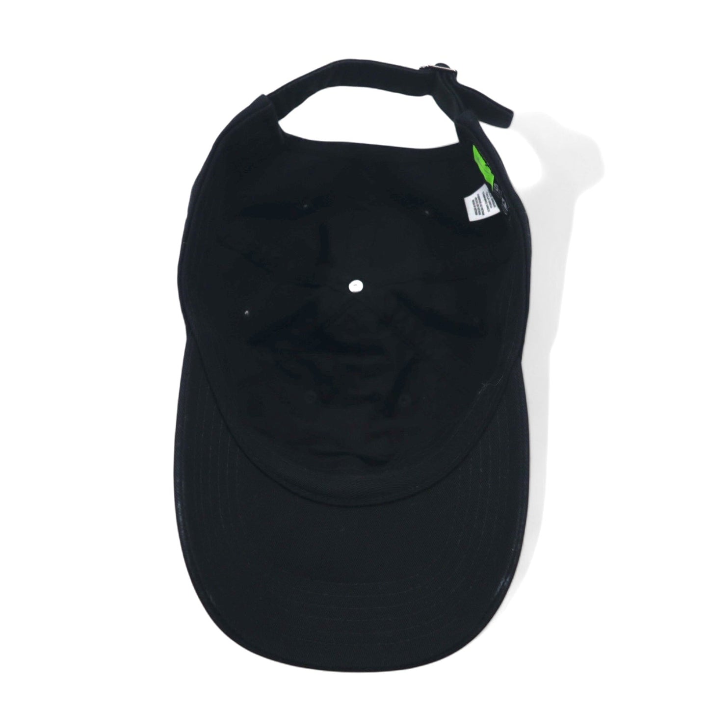 NIKE スウッシュ ロゴ刺繍 ベースボールキャップ ONE ブラック コットン