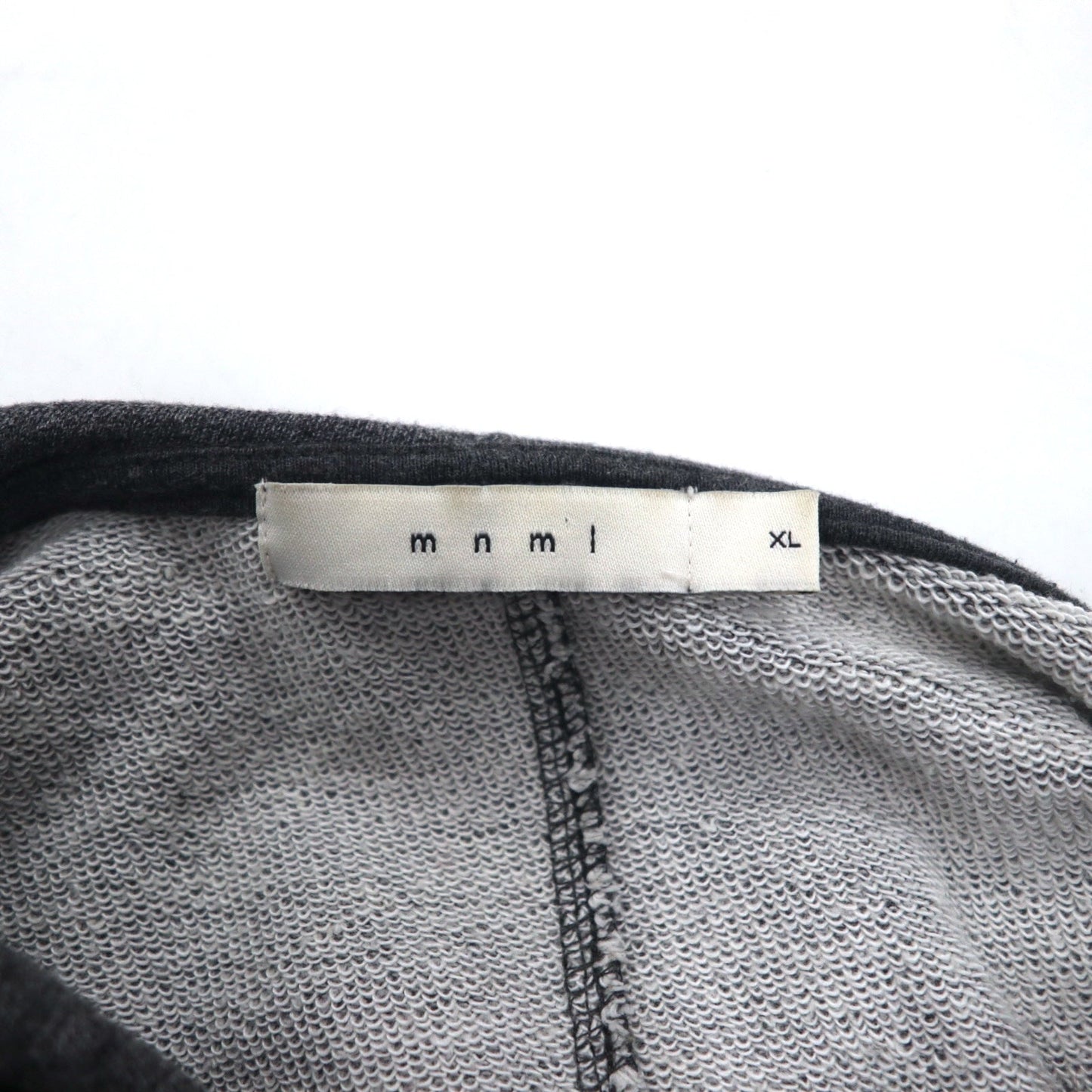 mnml サイドスリット プルオーバー パーカー XL グレー フロントポケット ESSENTIAL HOODIE M2017-H137