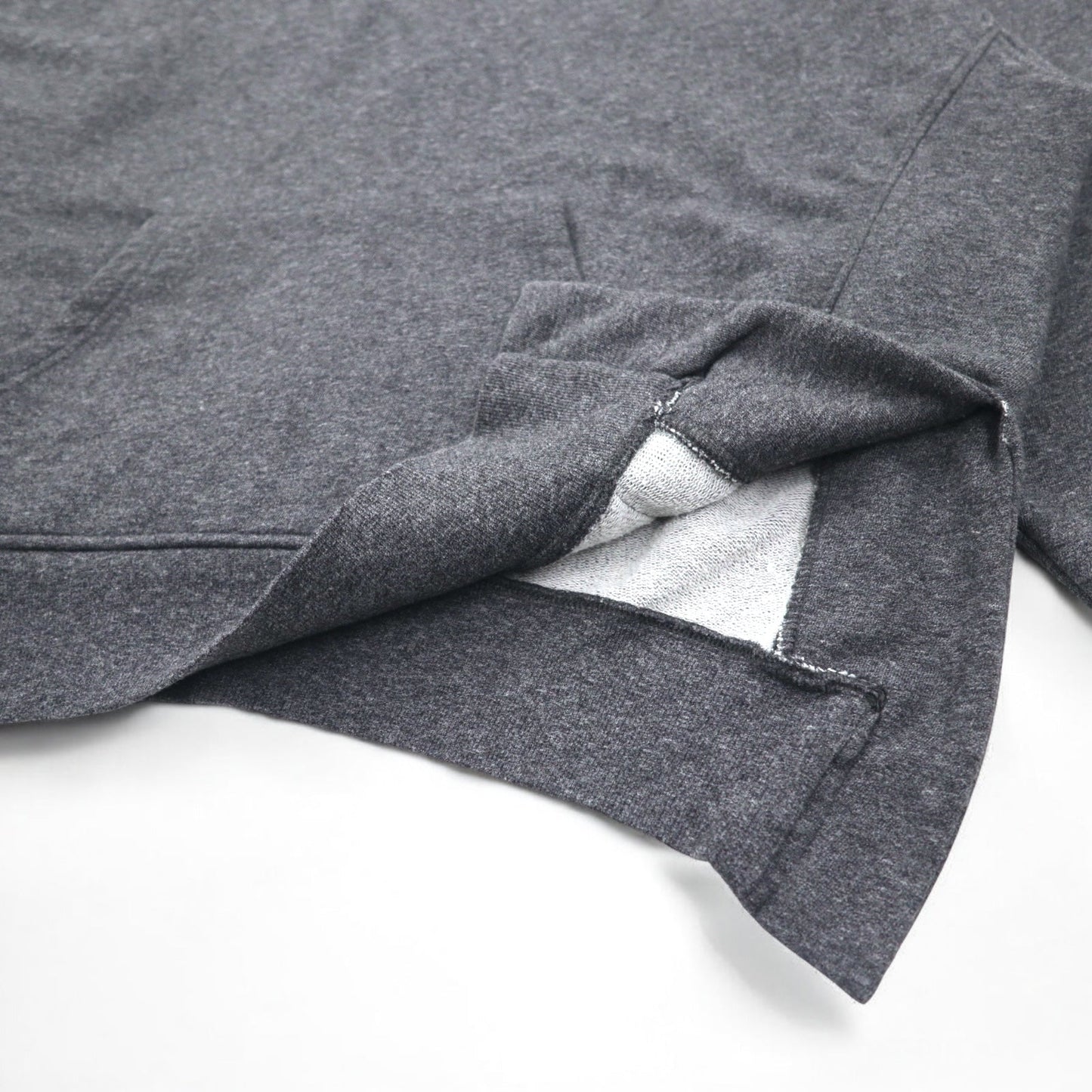 mnml サイドスリット プルオーバー パーカー XL グレー フロントポケット ESSENTIAL HOODIE M2017-H137