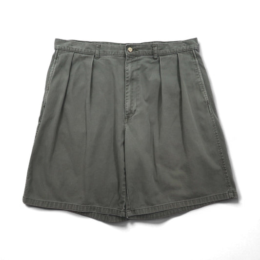 Polo by Ralph Lauren 90年代 ポロチノ 2タック ワイド ショートパンツ ハーフパンツ L カーキ コットン