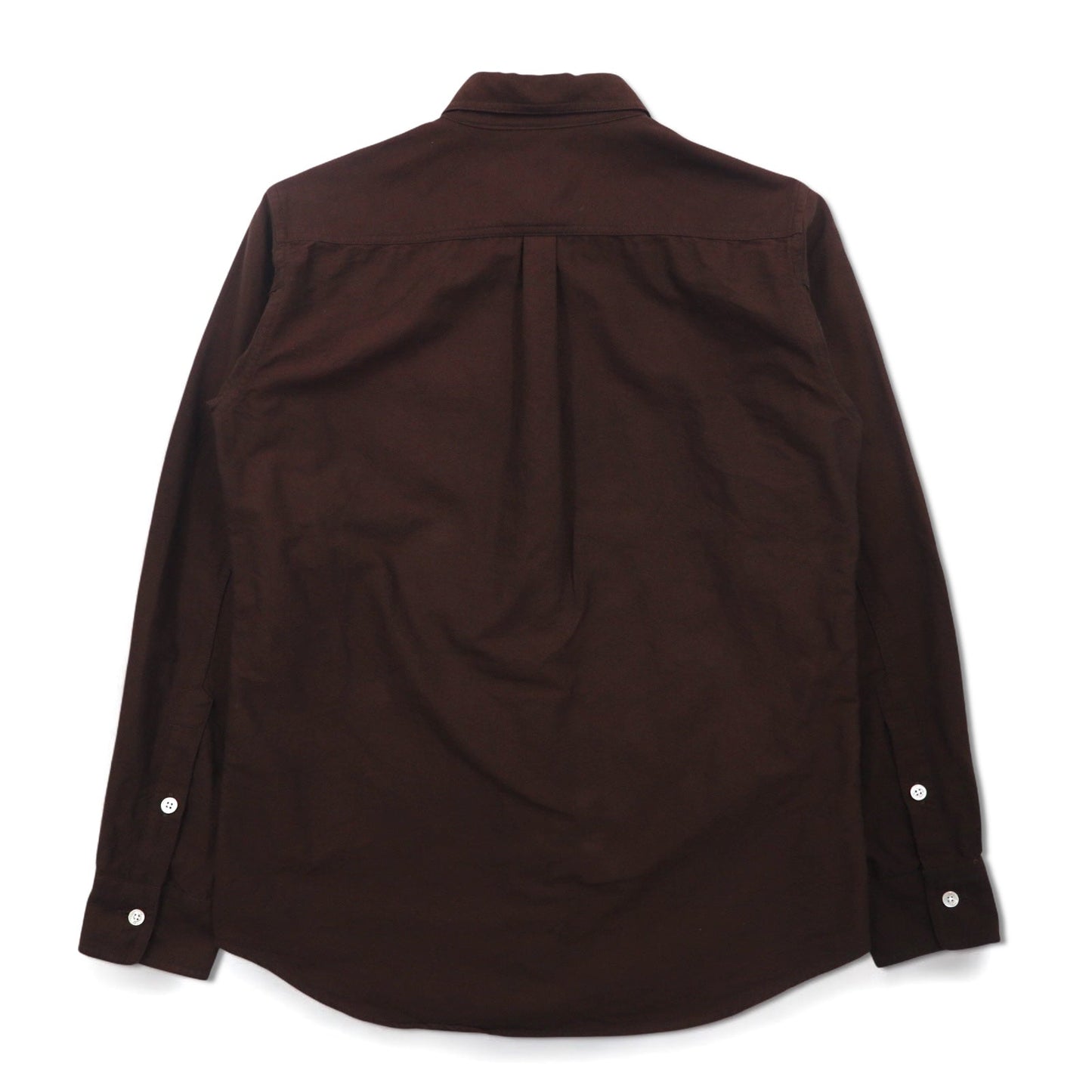 Mr.GENTLEMAN オックスフォード ボタンダウンシャツ S ブラウン コットン