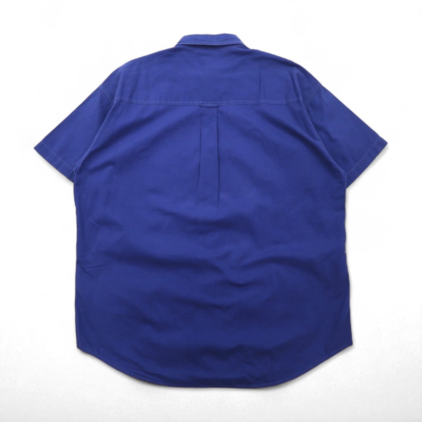 CHAPS RALPH LAUREN 90年代 半袖 ボタンダウン ワーク シャツ L ブルー コットン ダブルポケット