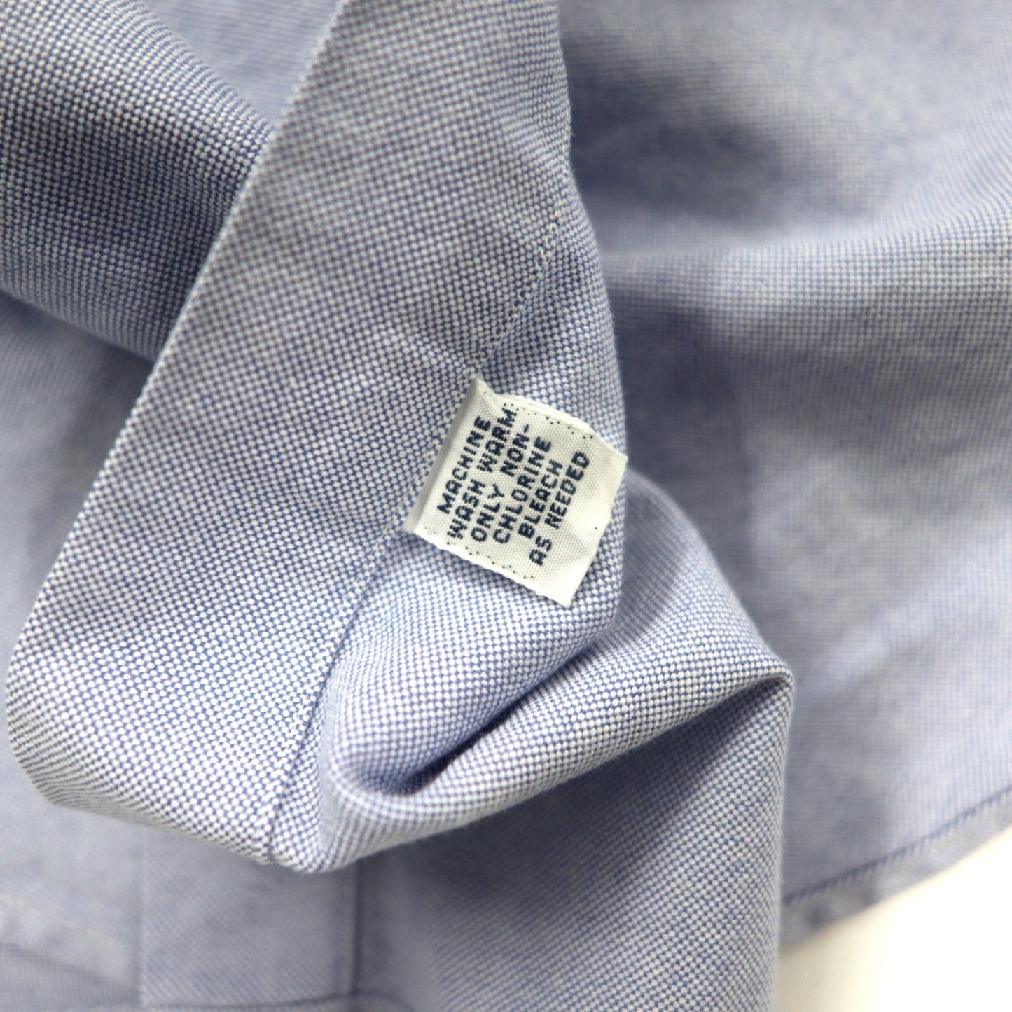 RALPH LAUREN 90年代 オックスフォード ボタンダウンシャツ 16-33 ブルー コットン YARMOUTH スモールポニー 刺繍