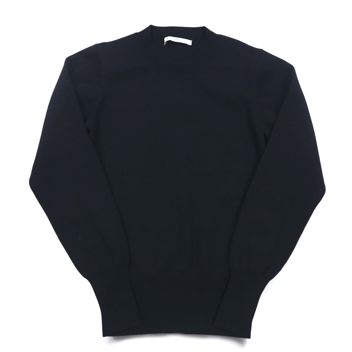 JOHNBULL バックボタン モックネック ニット セーター FREE ブラック ZC502 194-0077