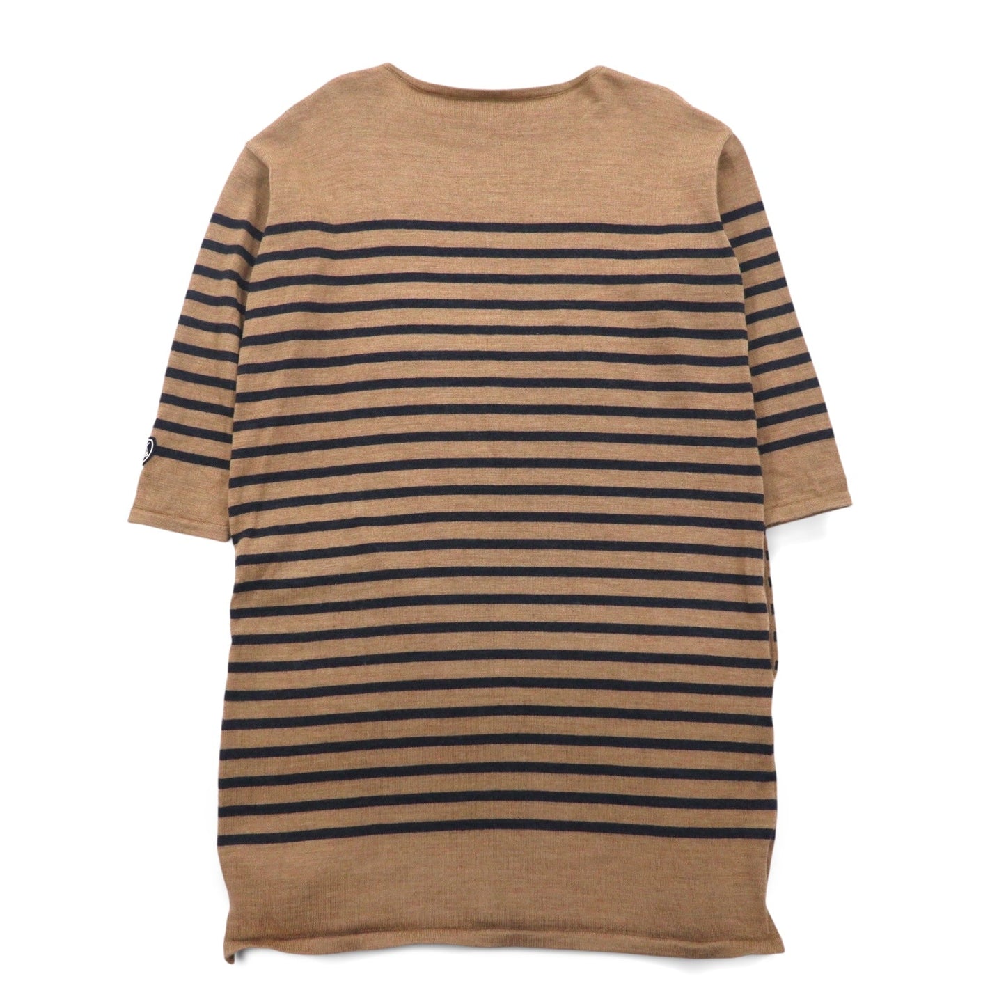 ORCIVAL ニットワンピース FREE ブラウン ボーダー ウール 12A-FN-001