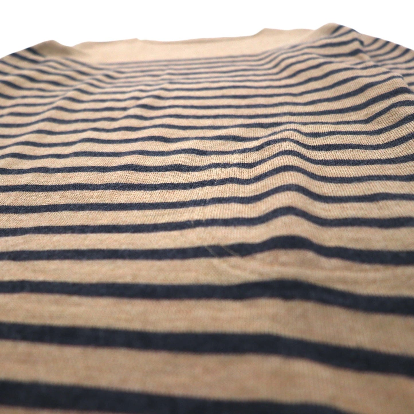 ORCIVAL ニットワンピース FREE ブラウン ボーダー ウール 12A-FN-001