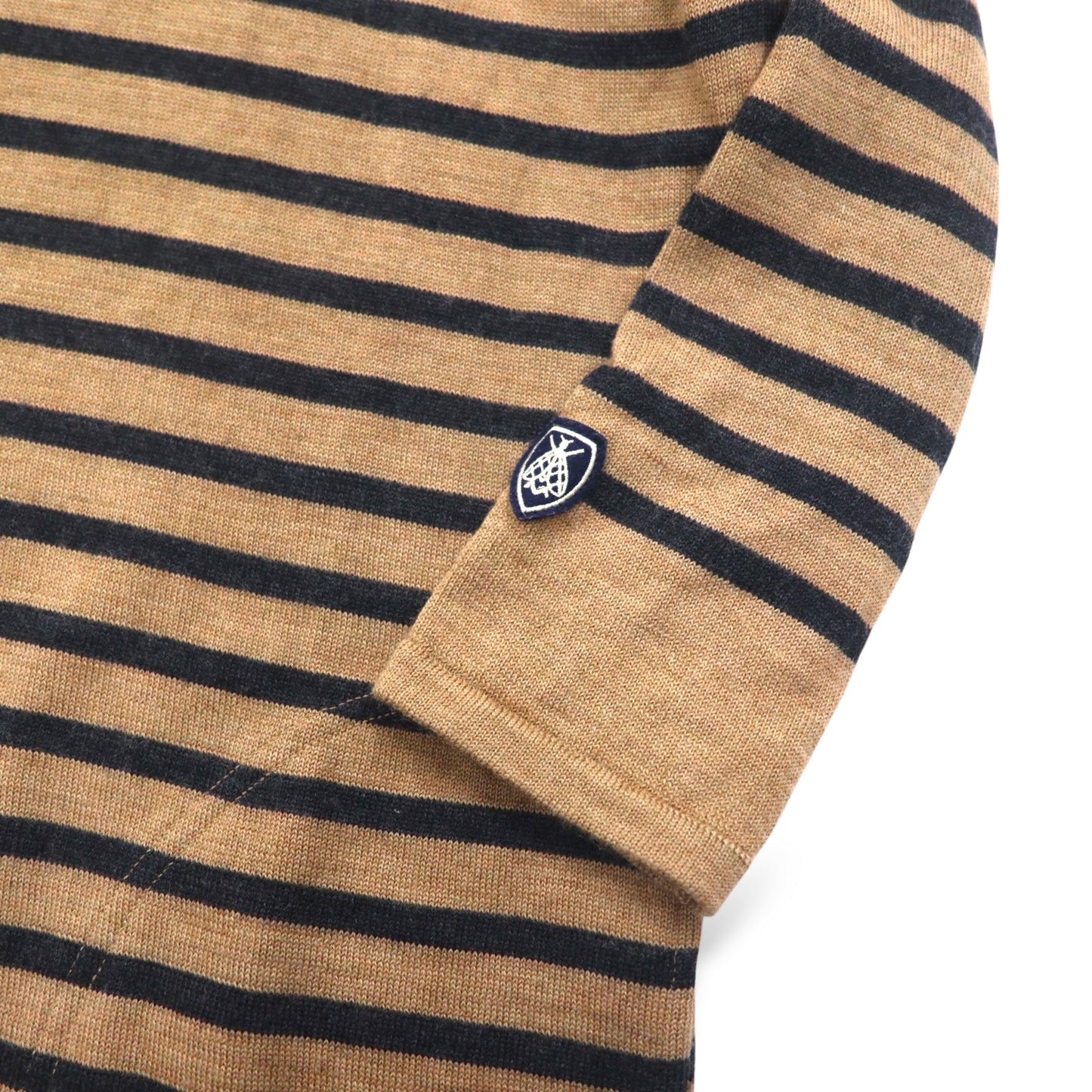 ORCIVAL ニットワンピース FREE ブラウン ボーダー ウール 12A-FN-001