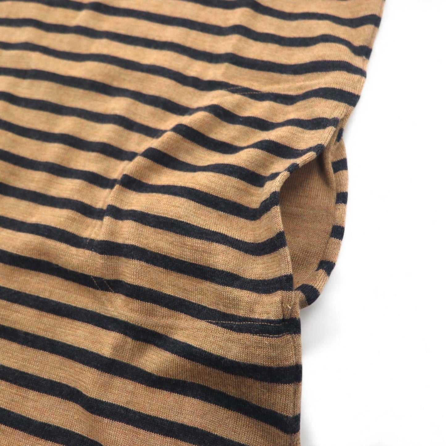 ORCIVAL ニットワンピース FREE ブラウン ボーダー ウール 12A-FN-001