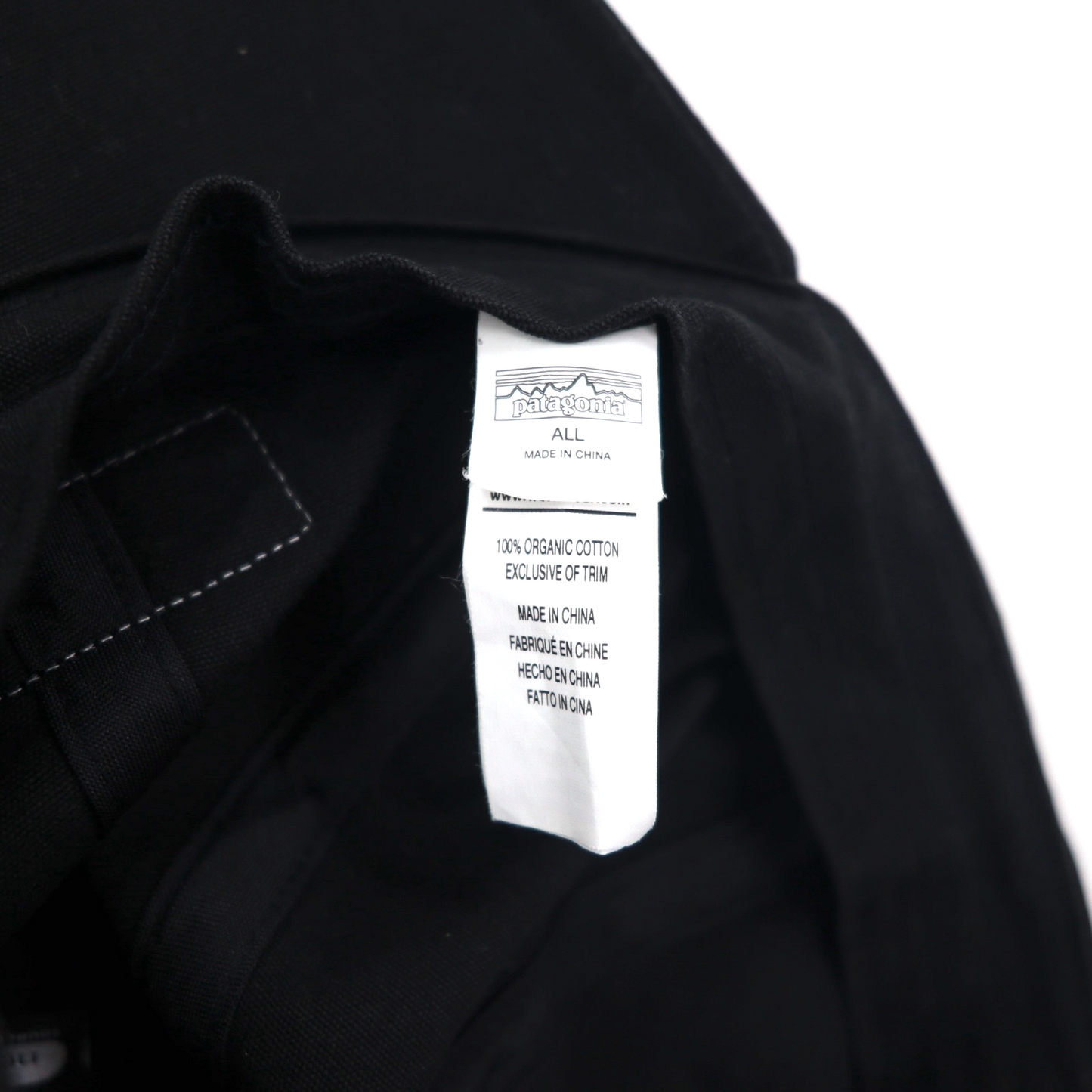 patagonia P-6 ラベル トラッド キャップ ALL ブラック コットン 38296