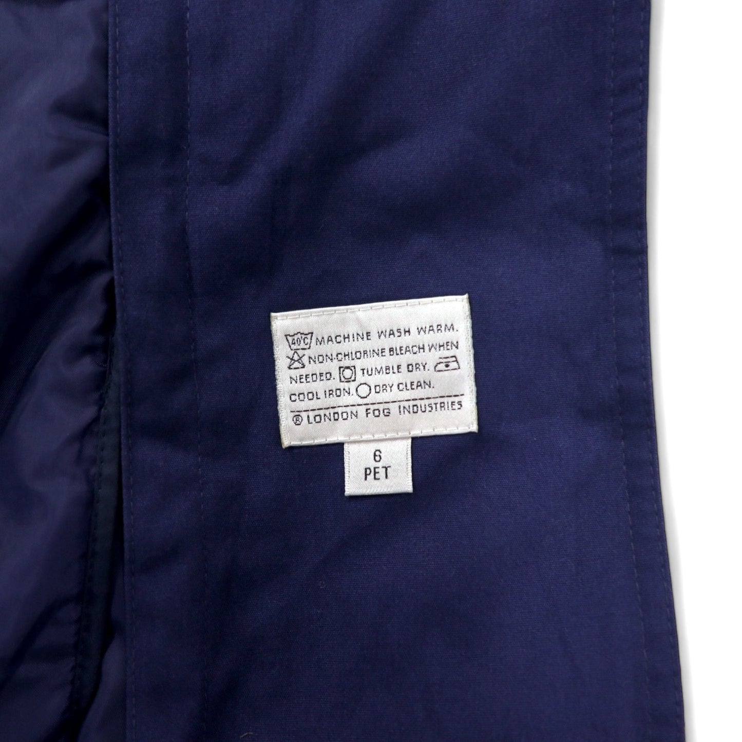 LONDON FOG ステンカラーコート LIMITED EDITION 6PET グリーン コットン ポリエステル フード着脱式 ライナー着脱式 未使用品