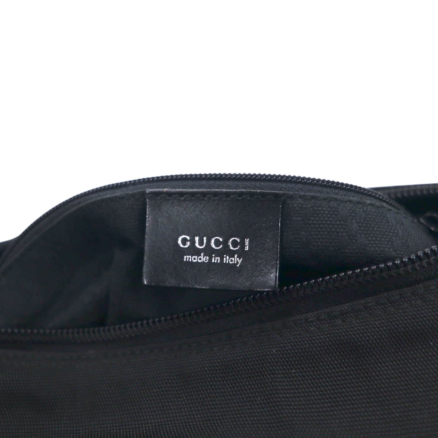 GUCCI イタリア製 2WAY バンブー ショルダーバッグ ハンドバック ブラック ナイロン 000・0509 002058